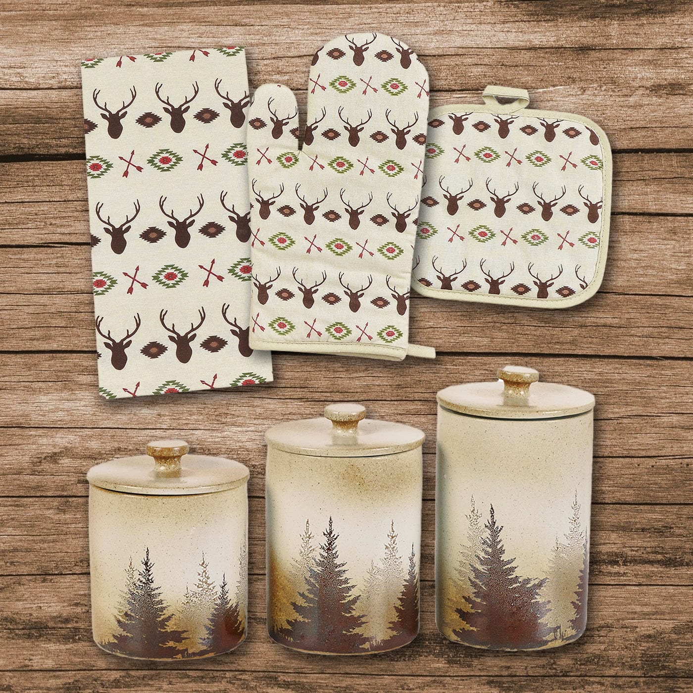 Aztec Multi Deer Print and Clearwater Pines 13PC Set