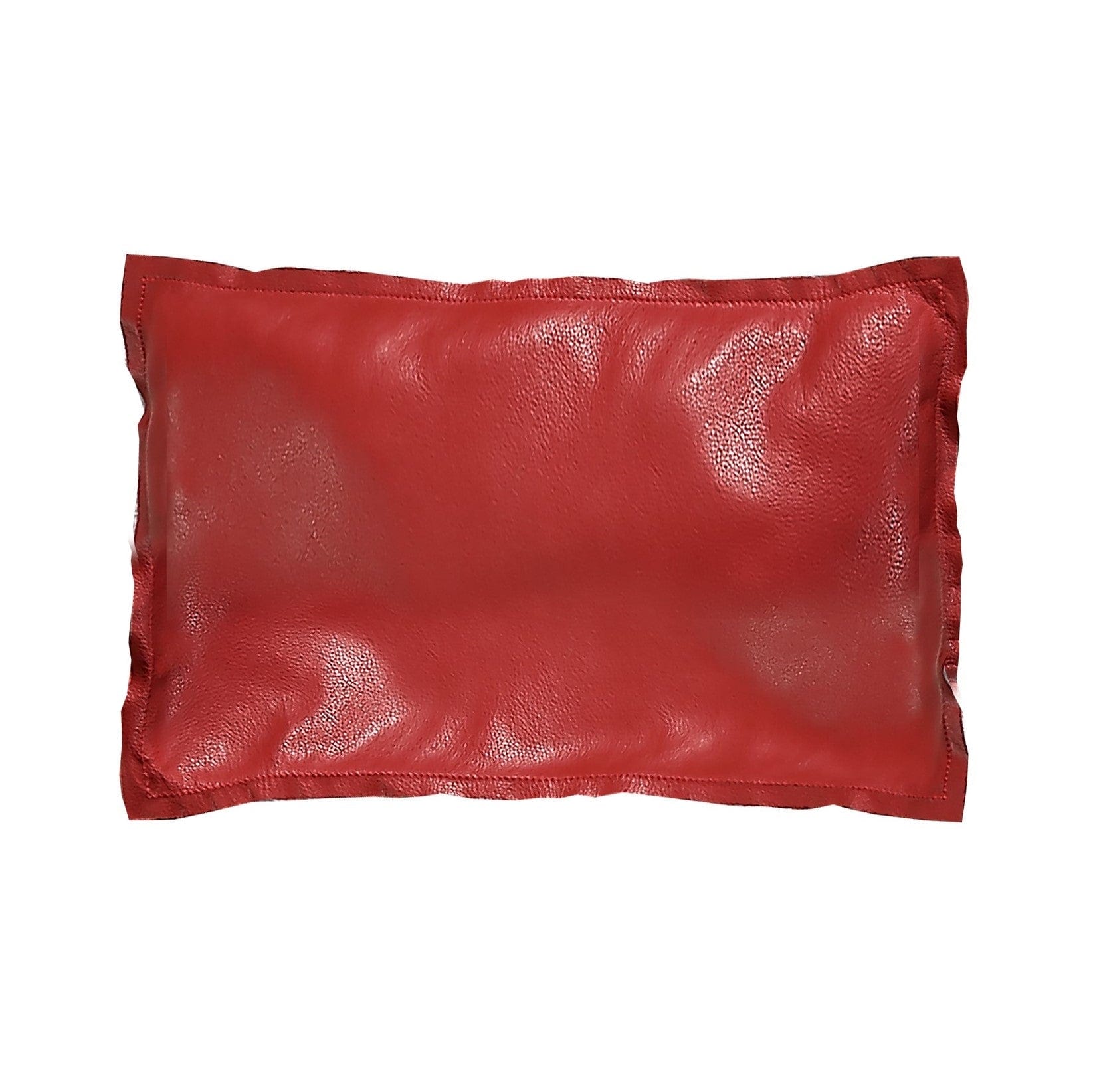 Red Leather Pillow