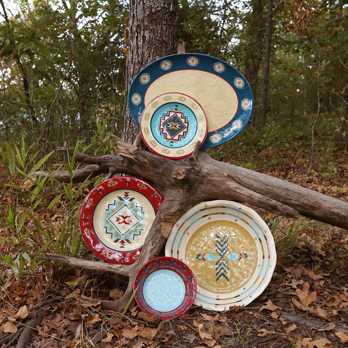 Spirit Valley 14PC Melamine Dinnerware Set