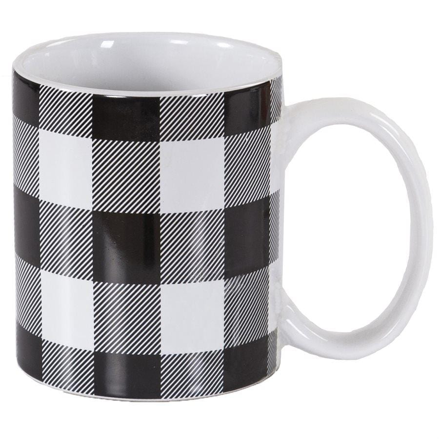 Camille Buffalo Check Mug, Set of 4
