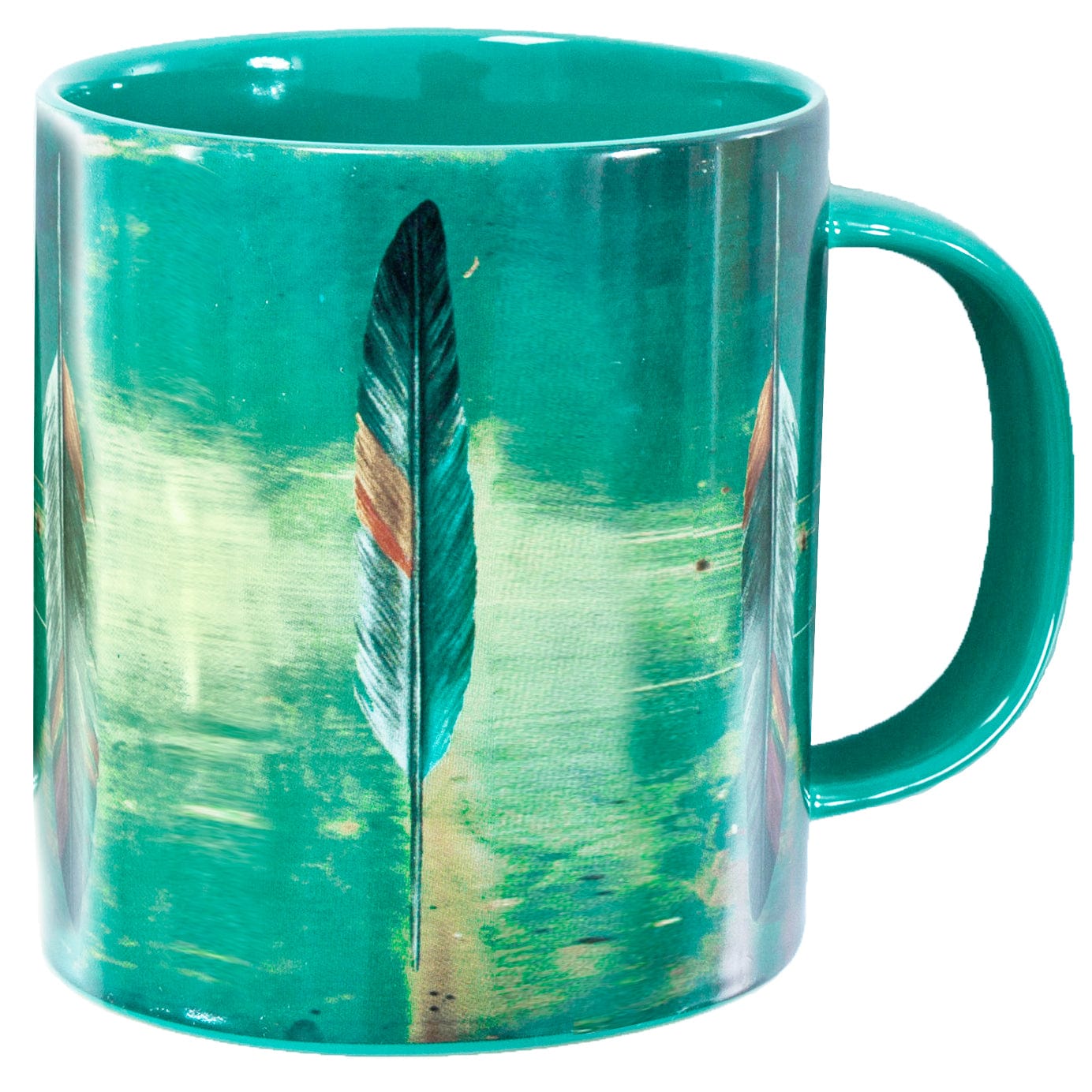 Tossed Feather Mug, Set of 4