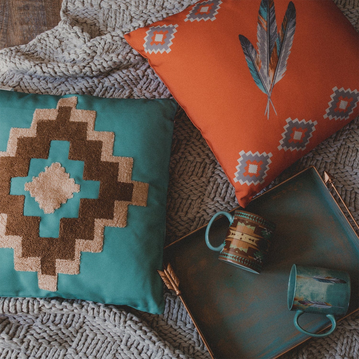 Aztec Indoor/Outdoor Pillow