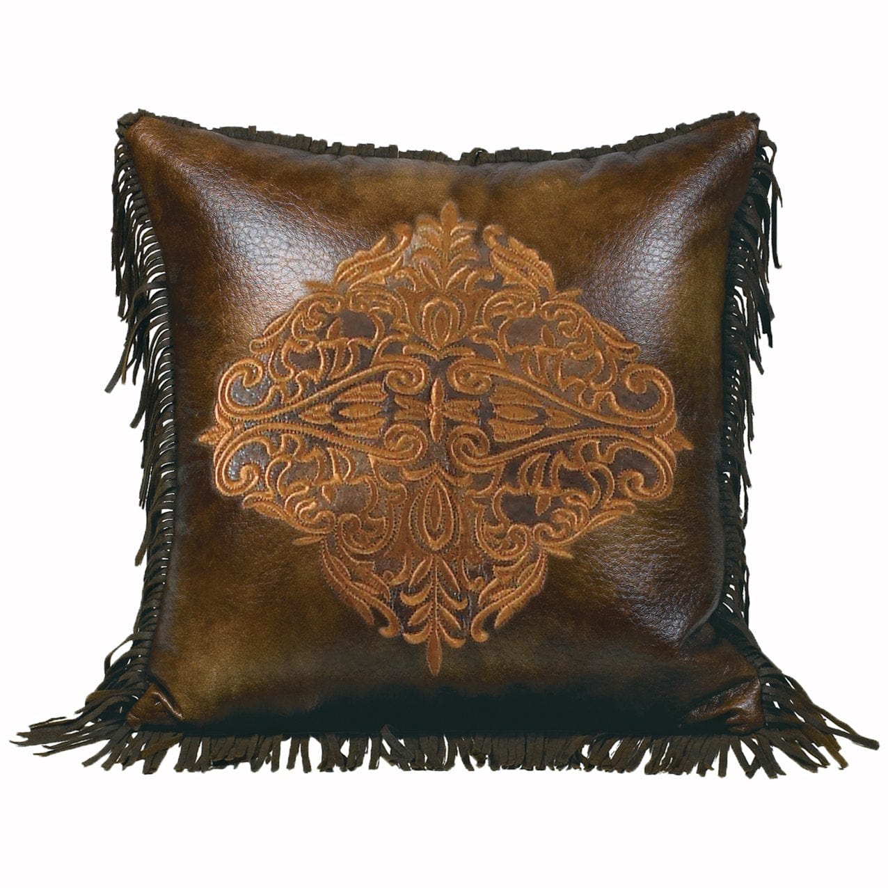 Austin Golden Medallion Throw Pillow