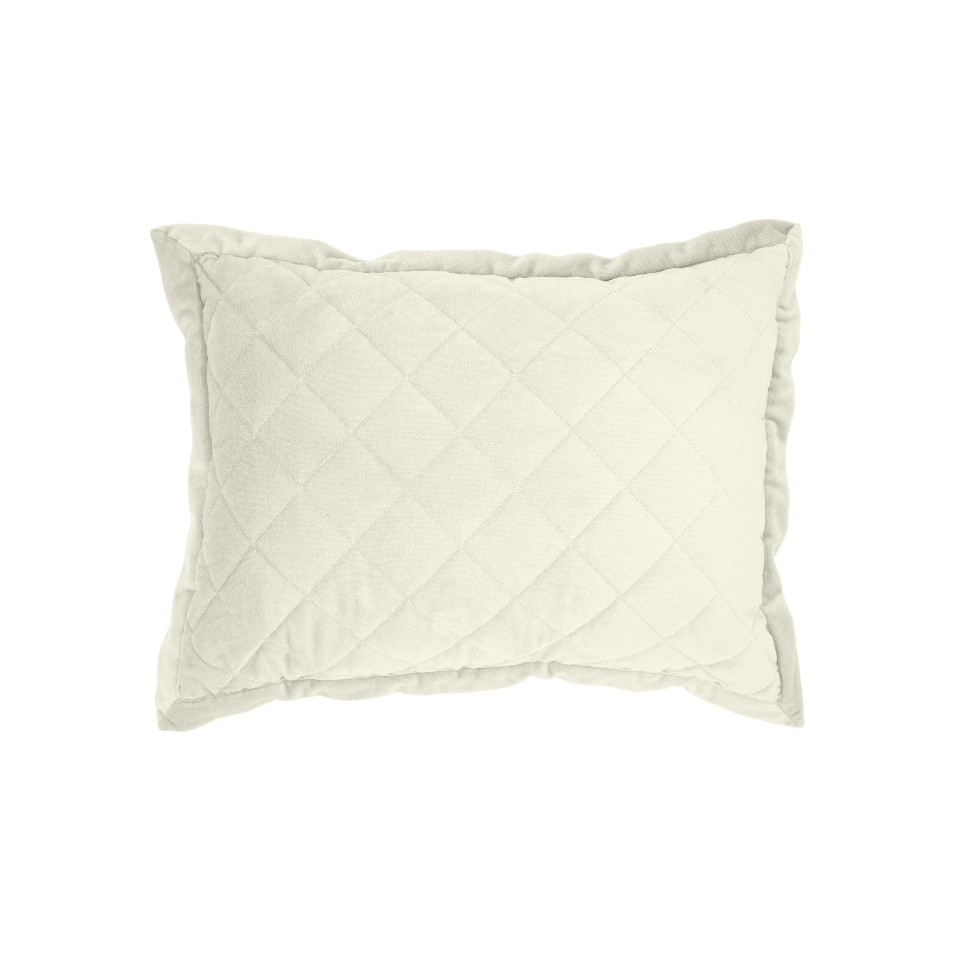 Velvet Diamond Quilted Boudoir Pillow