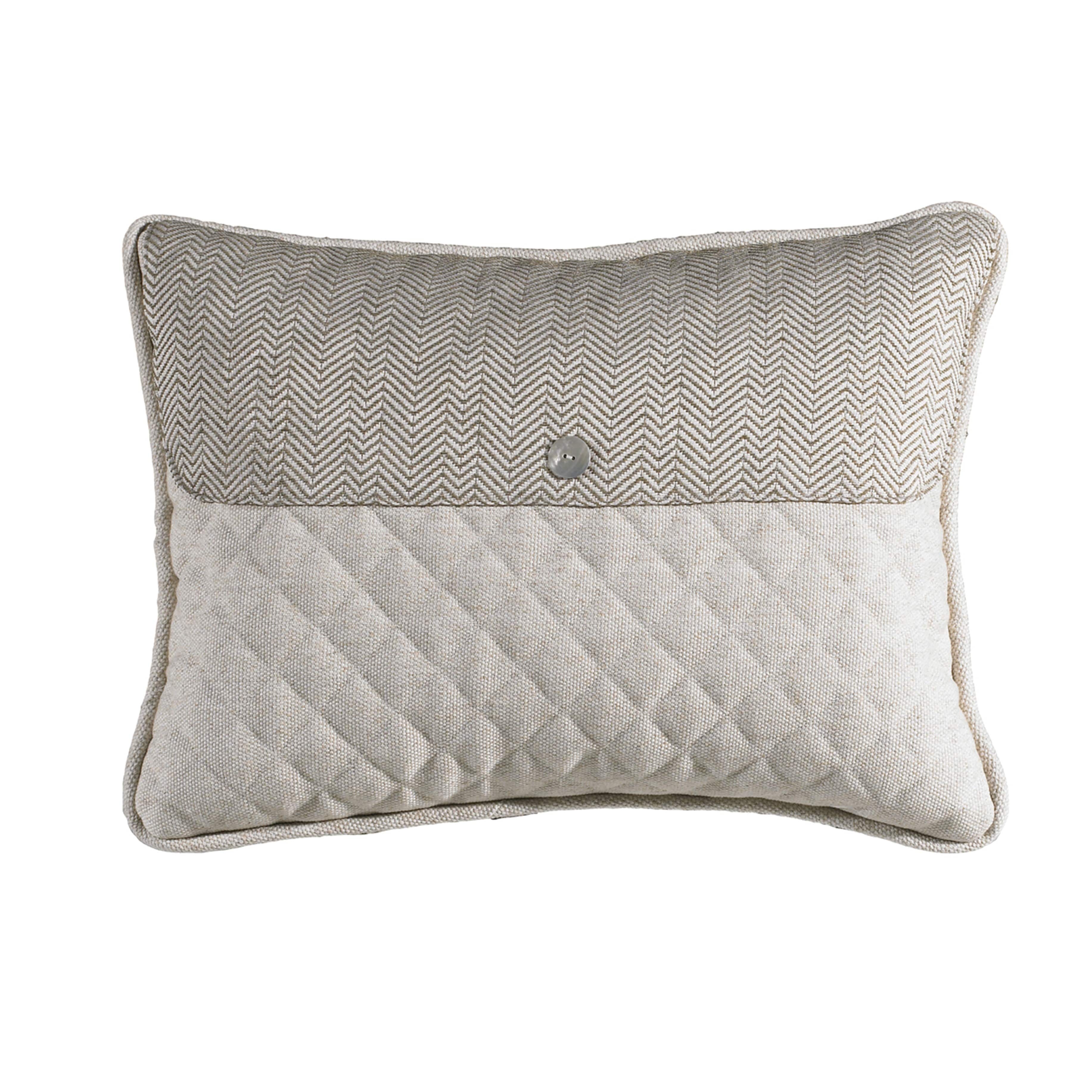 Fairfield Cream & Taupe Envelope Pillow