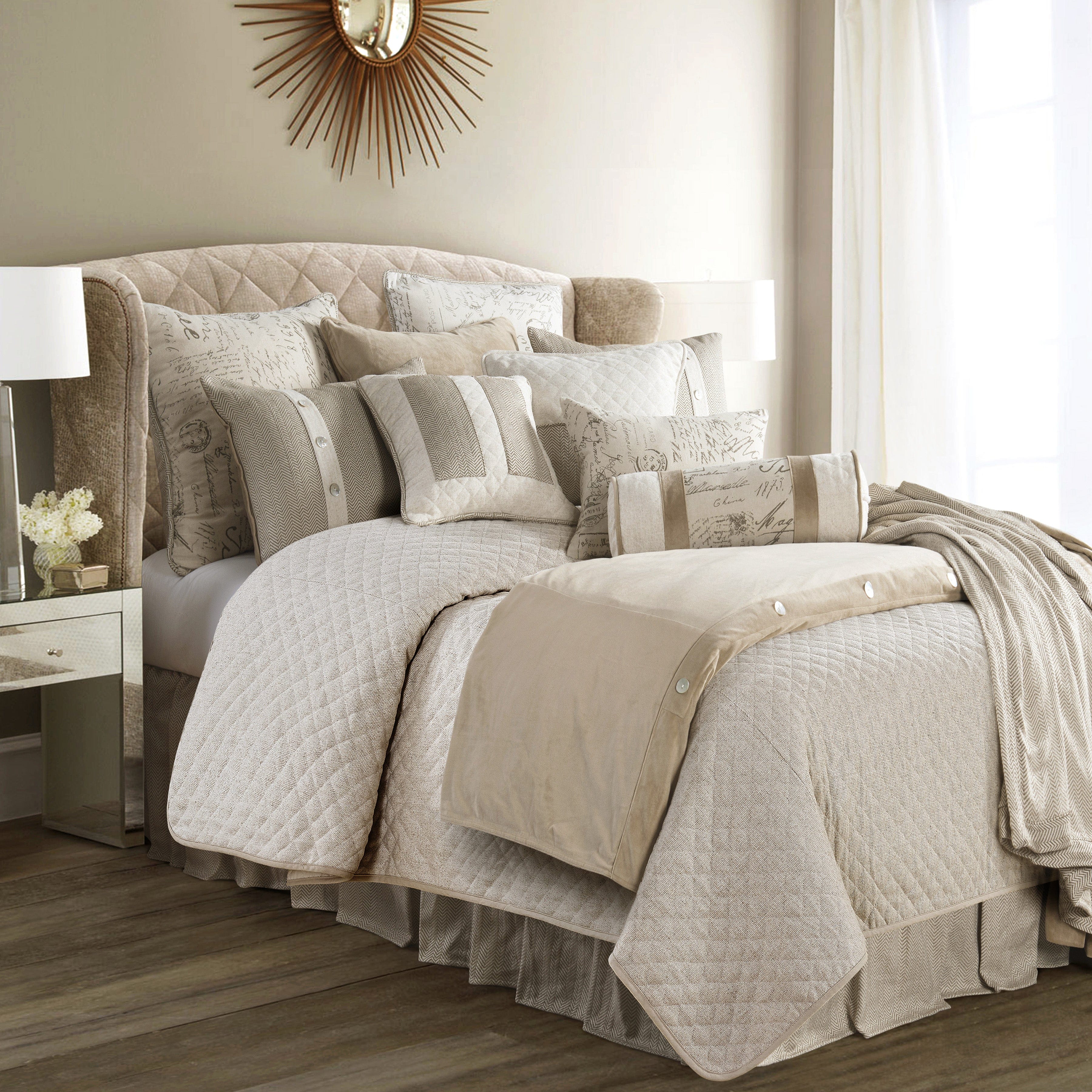 Fairfield Herringbone Pocket Throw Pillow