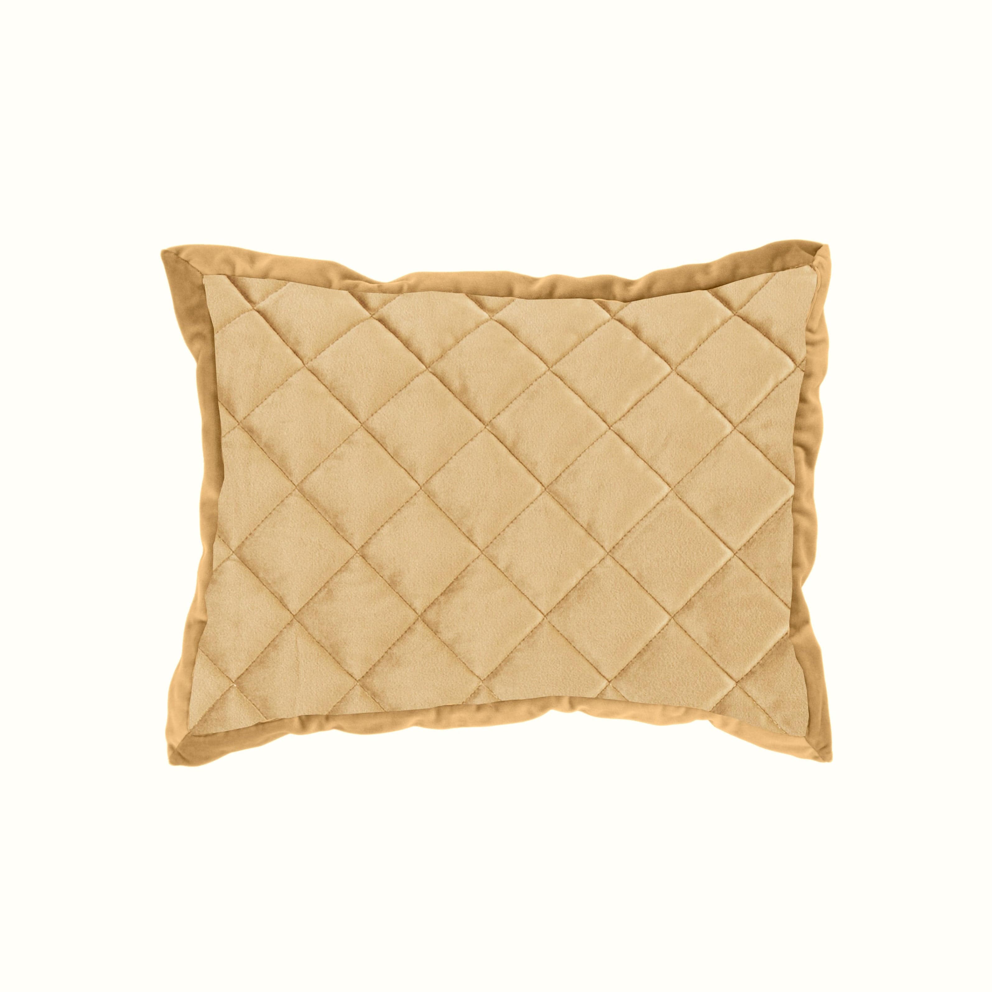 Velvet Diamond Quilted Boudoir Pillow