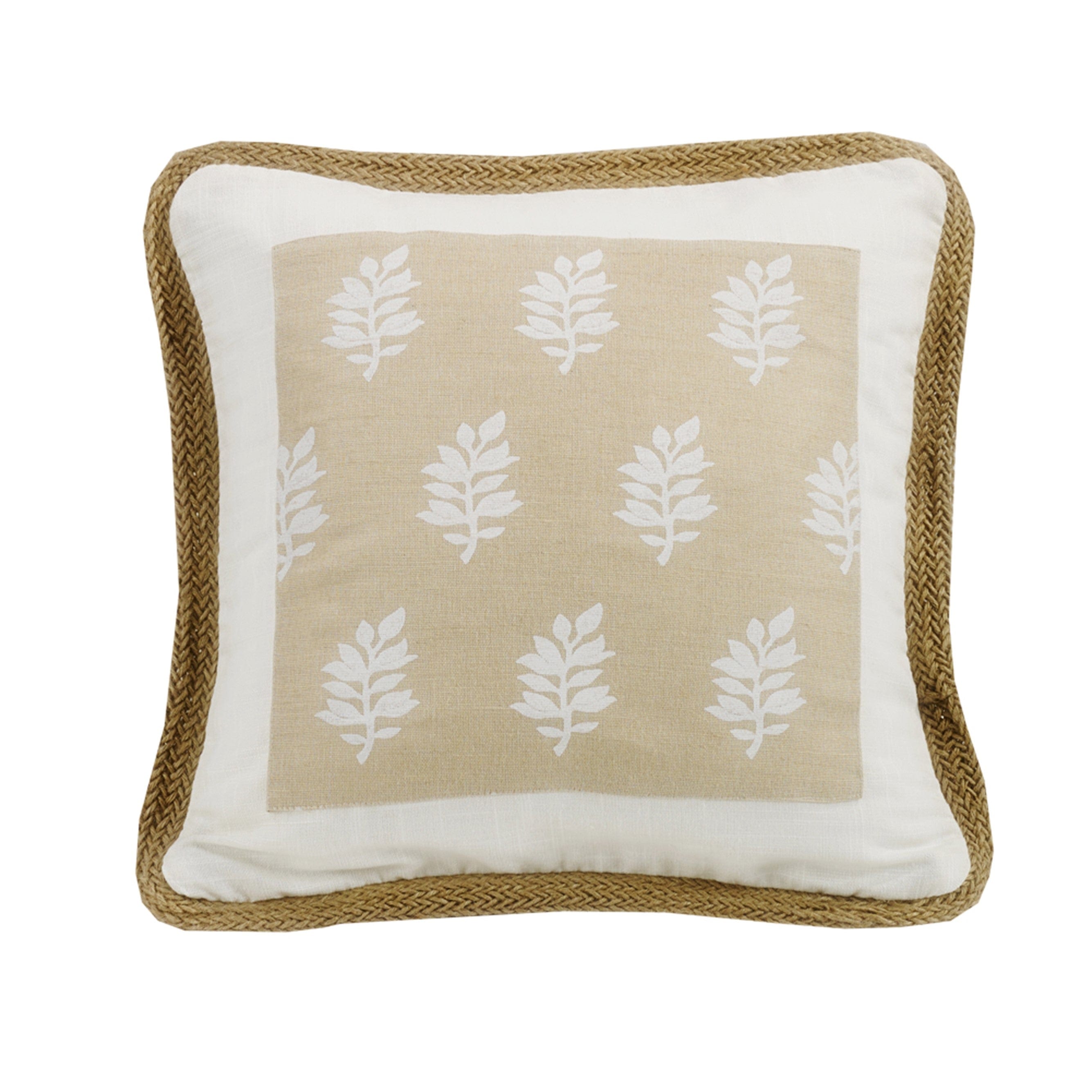 Newport Framed Throw Pillow w/ Trim