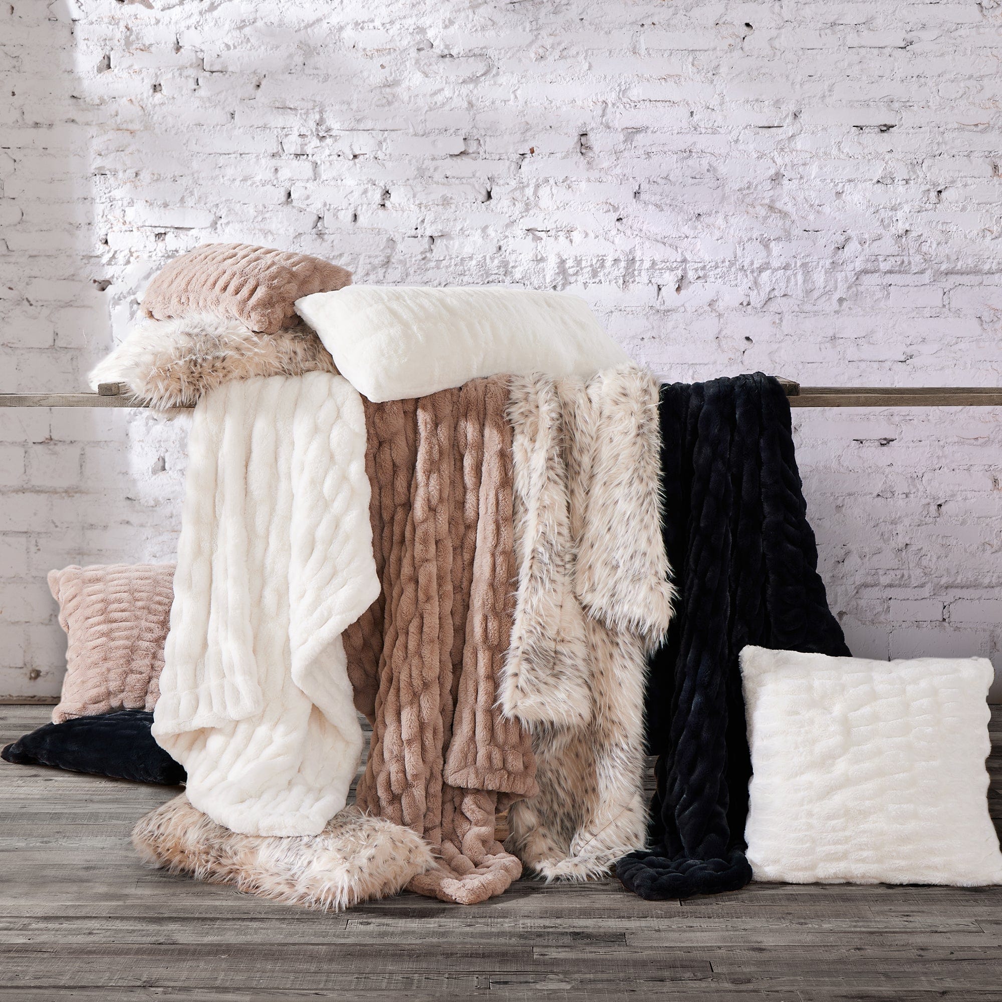 Ruched Rabbit Euro Pillow