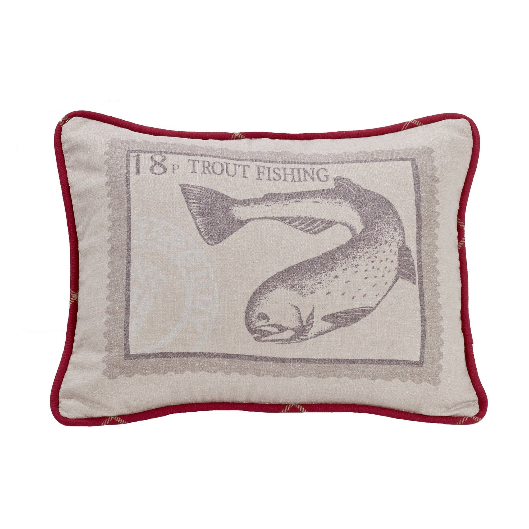 South Haven Printed Trout Accent Pillow
