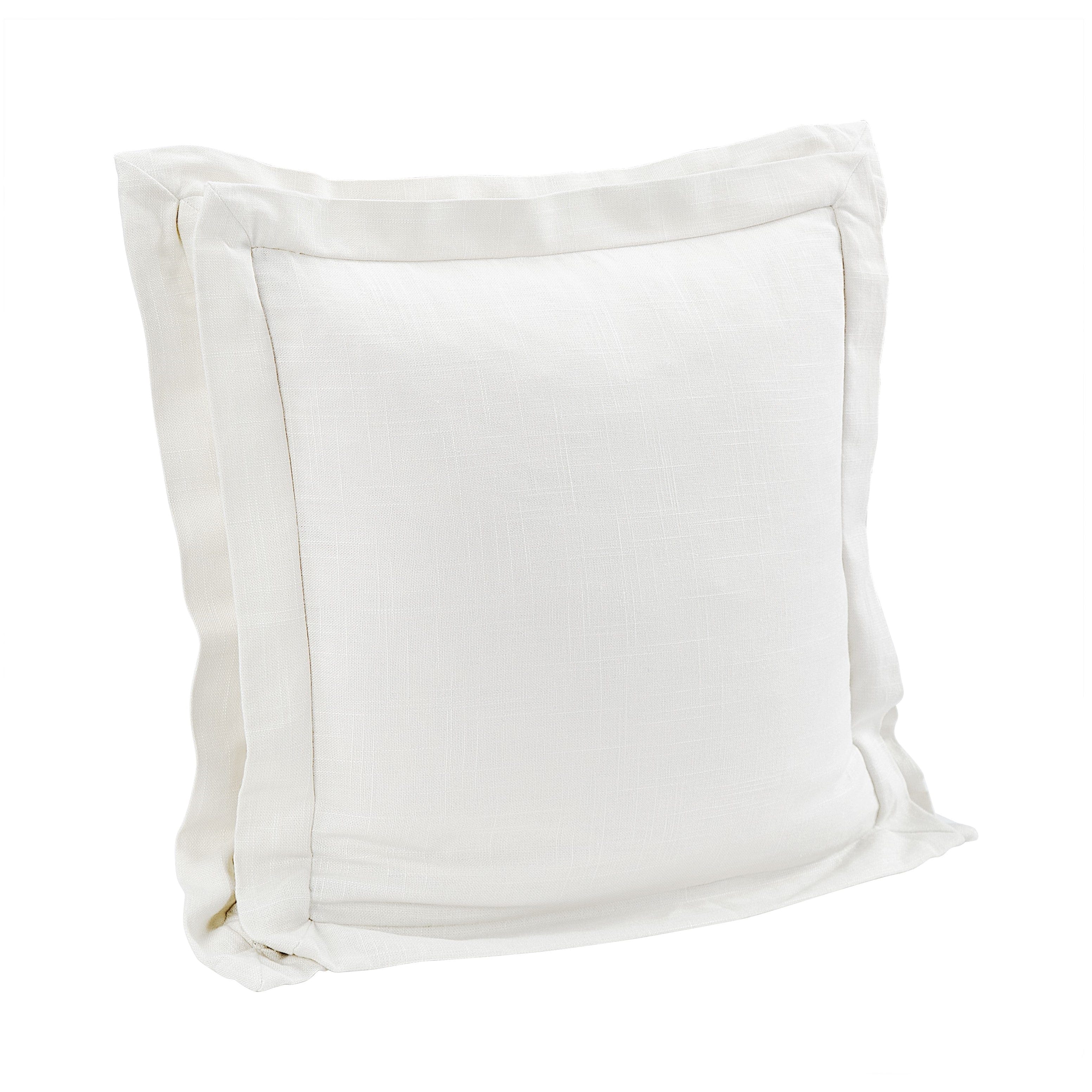 Double Flanged Washed Linen Pillow
