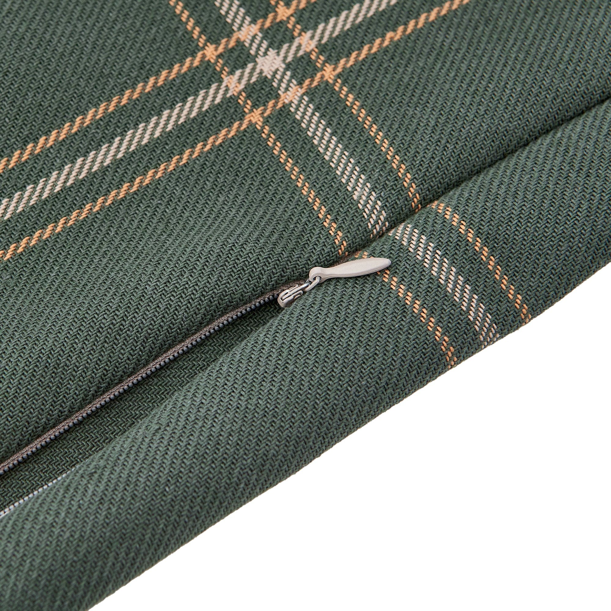 Windowpane Buckle Detailed Lumbar Pillow