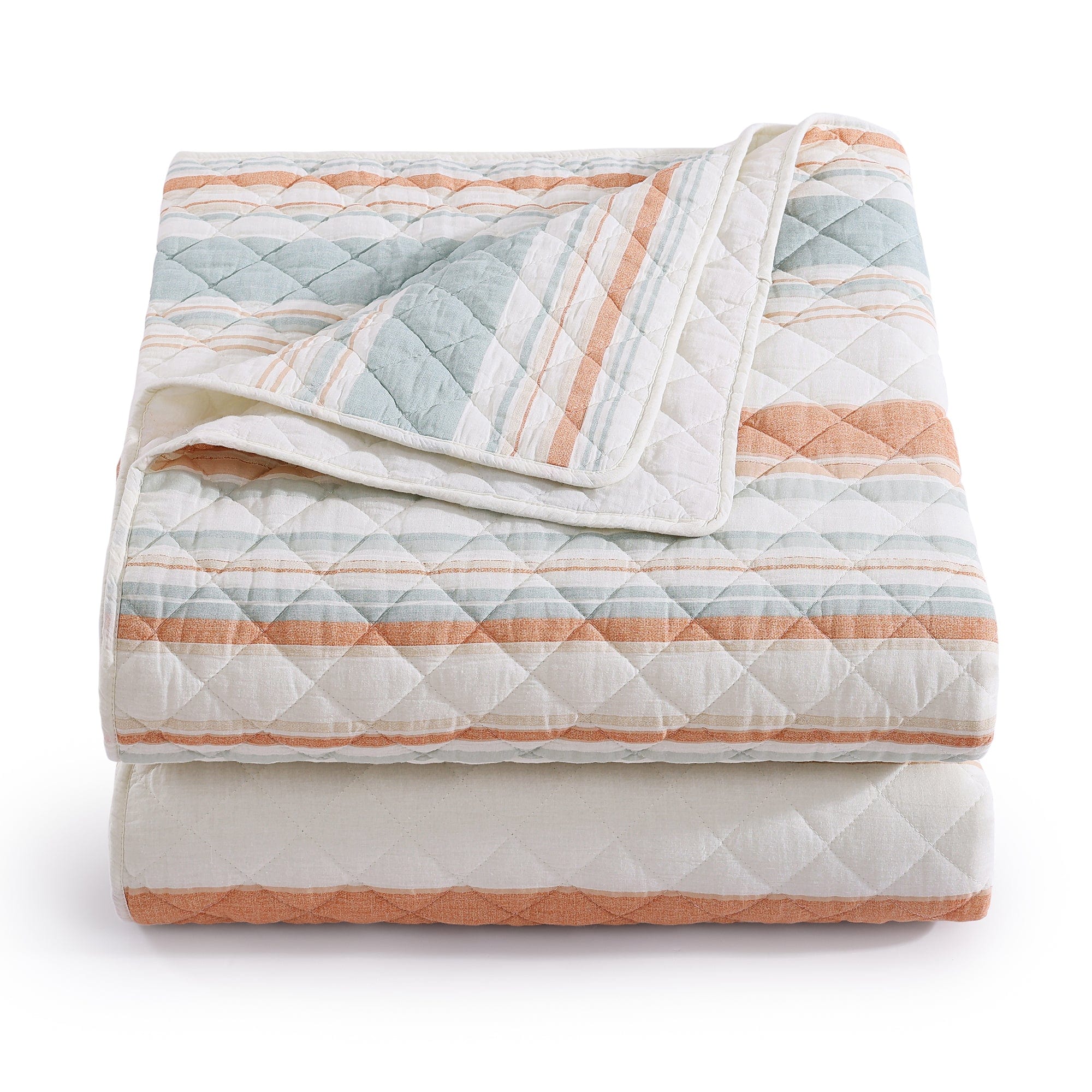 Mystic Stripe Cotton Gauze Quilt Set