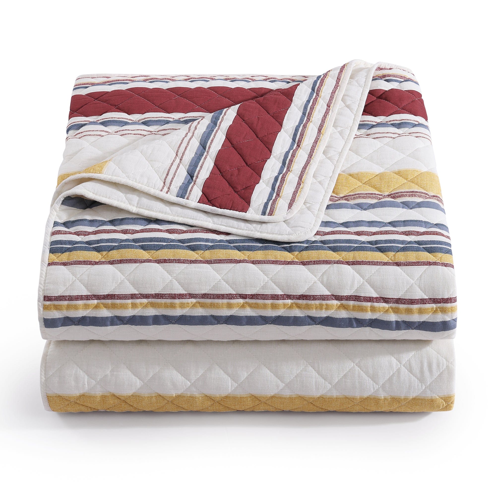 Mystic Stripe Cotton Gauze Quilt Set