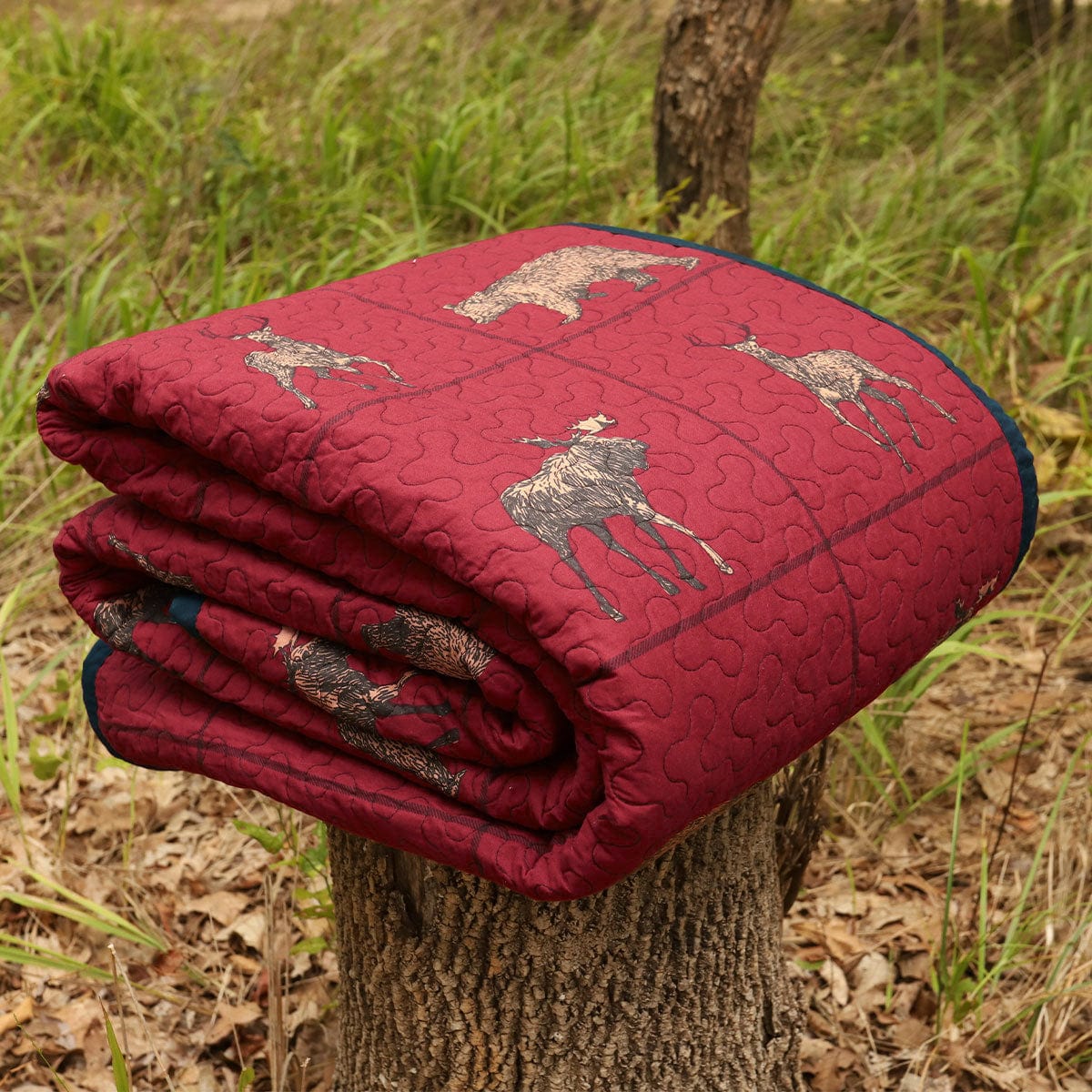 Woodland Plaid Reversible Quilt Set