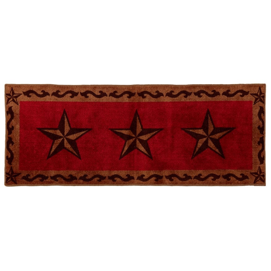 3-Star Scroll Motif Rug