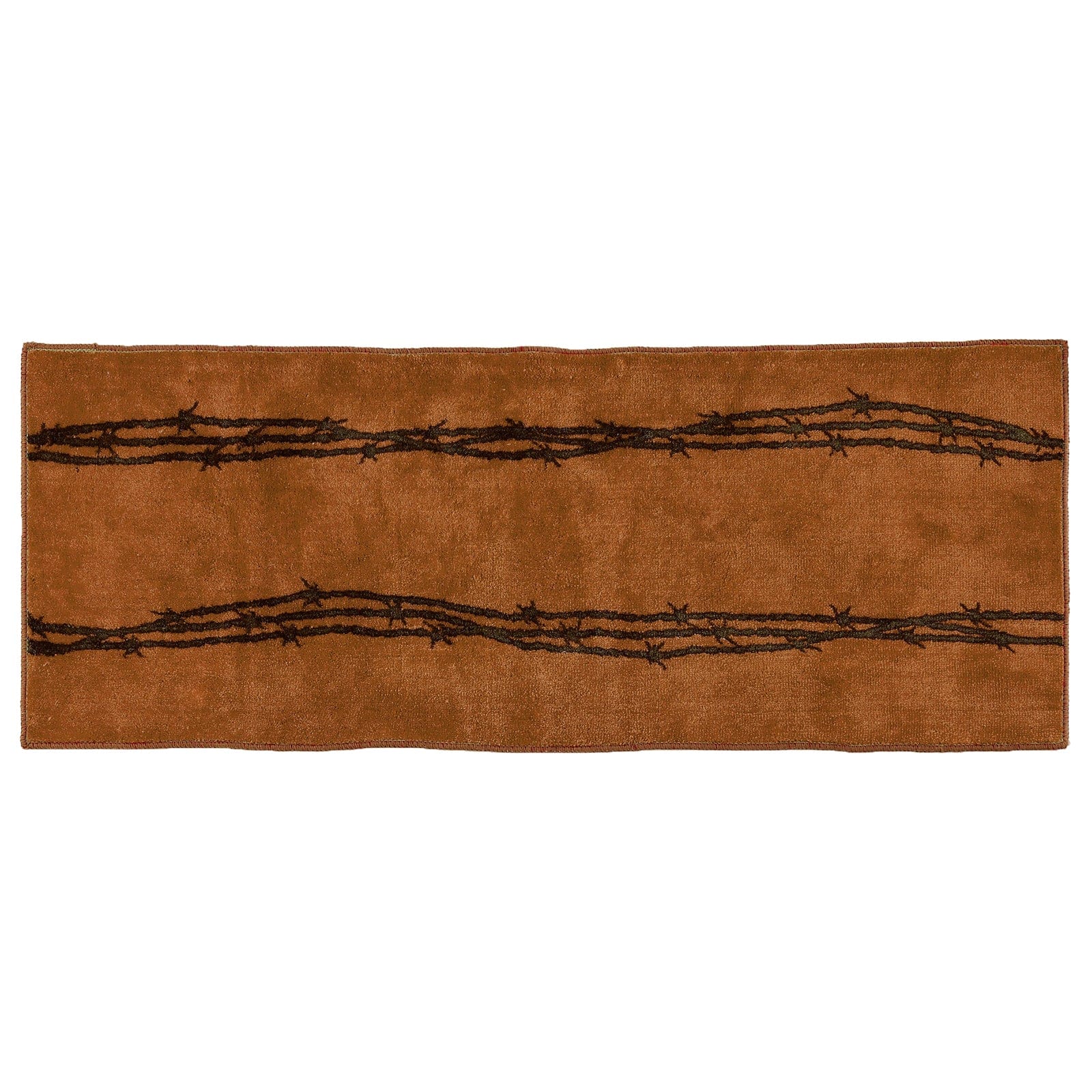 Chocolate Barbwire Kitchen/Bath Rug
