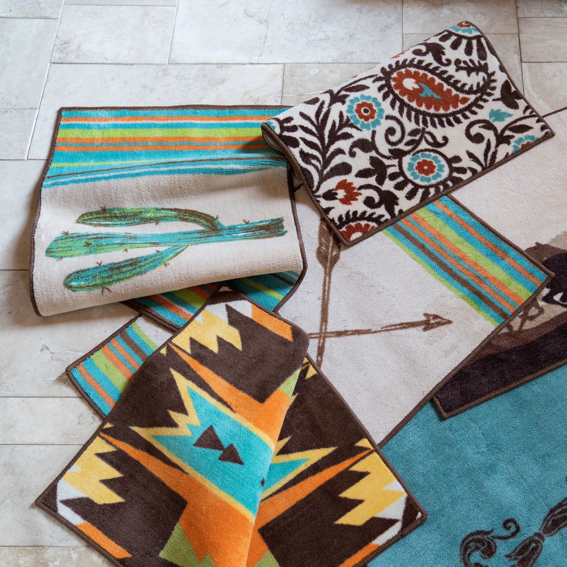 Serape Kitchen/Bath Rug w/ Arrow Design