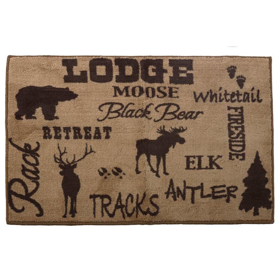 Tan & Chocolate Kitchen/Bath Rug