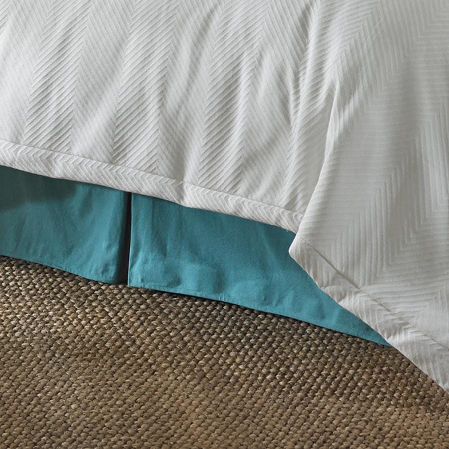 Catalina Aqua Bedskirt, King