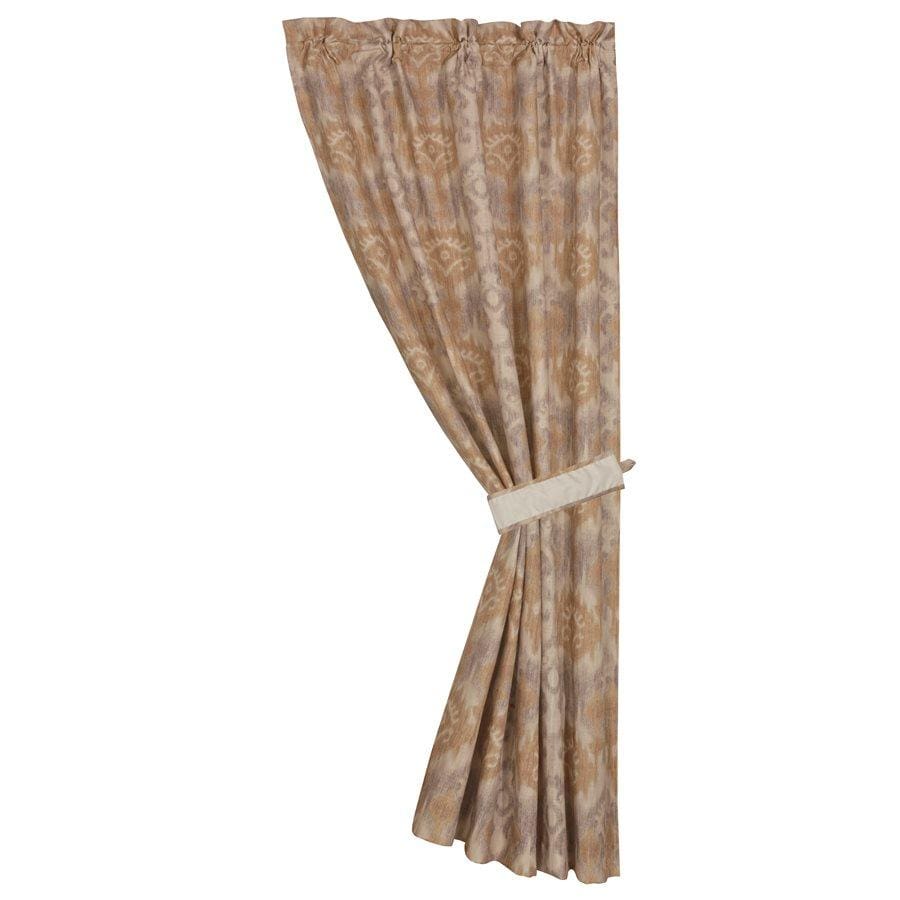 Casablanca Taupe Ikat Rod Pocket Single Panel Curtain