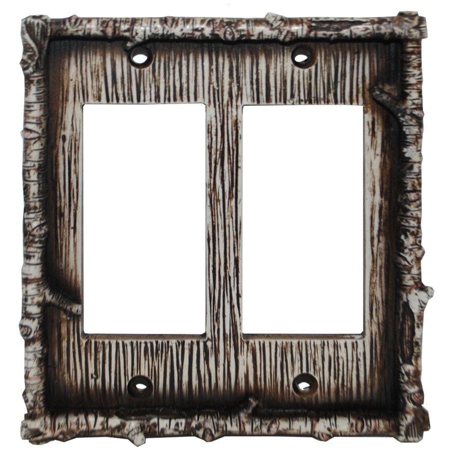Birch Twig Double Rocker Wall Switch Plate