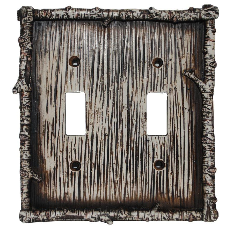 Birch Twig Double Switch Wall Plate