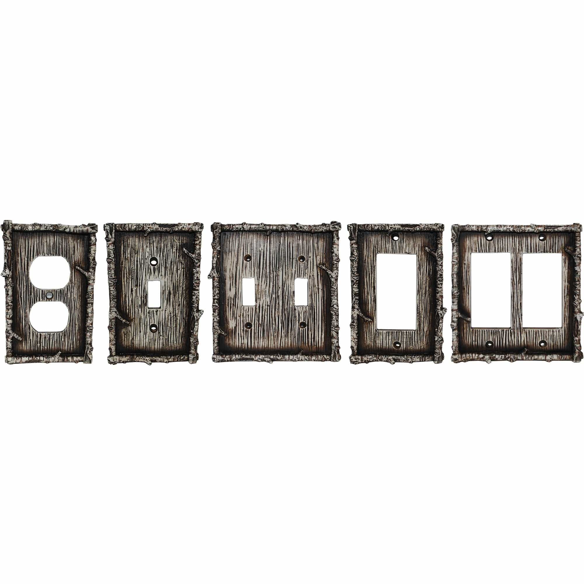 Birch Twig Double Switch Wall Plate