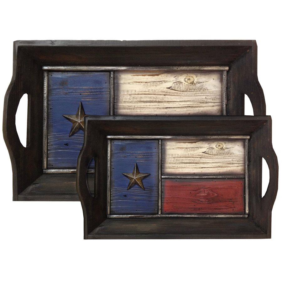 Texas Flag Tray 2PC Set
