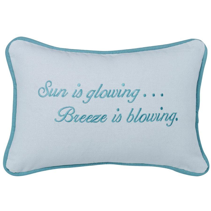 Catalina Turquoise Sun Is Glowing... Lumbar Pillow