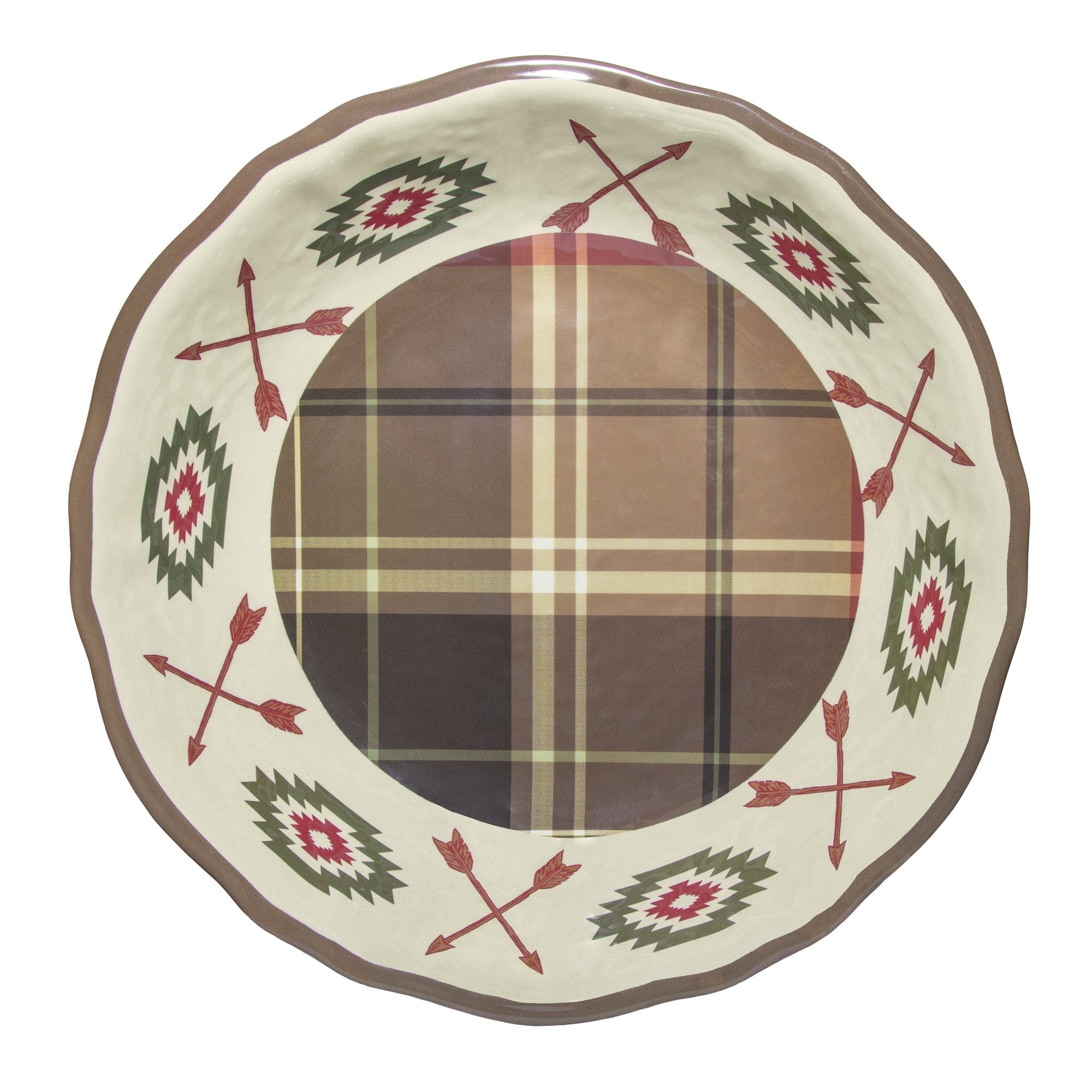 Aztec Bear Melamine Serving Bowl