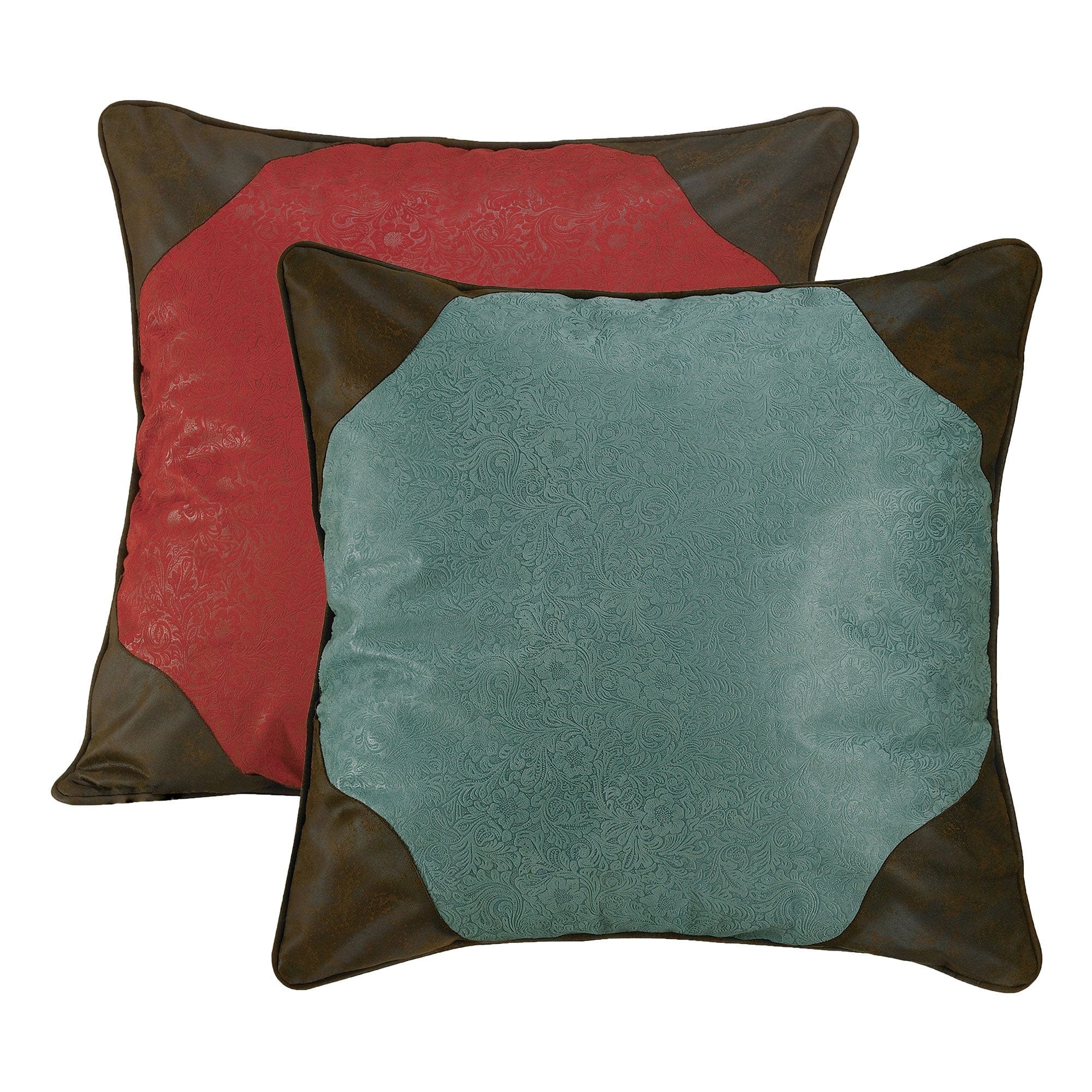 Cheyenne Red & Turquoise Reversible Euro Sham