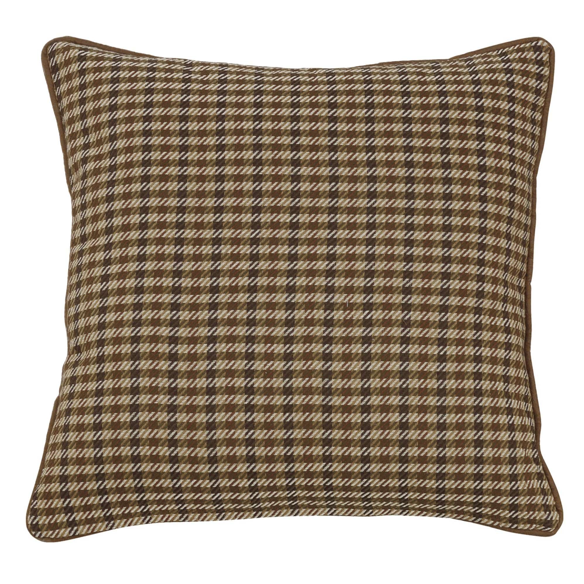 Clifton Houndstooth & Suede Reversible Euro Sham