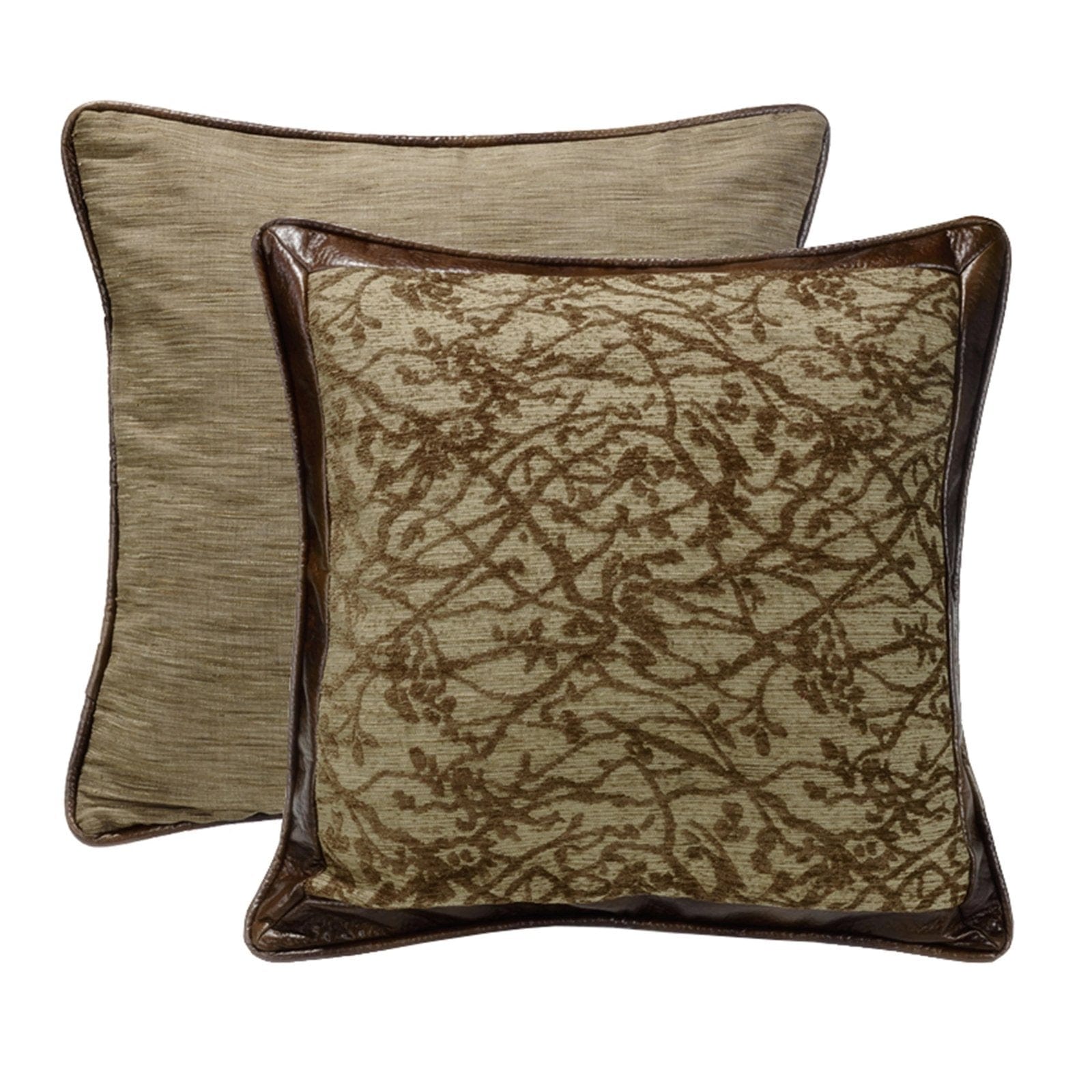 Highland Lodge Branches Motif Reversible Euro Sham