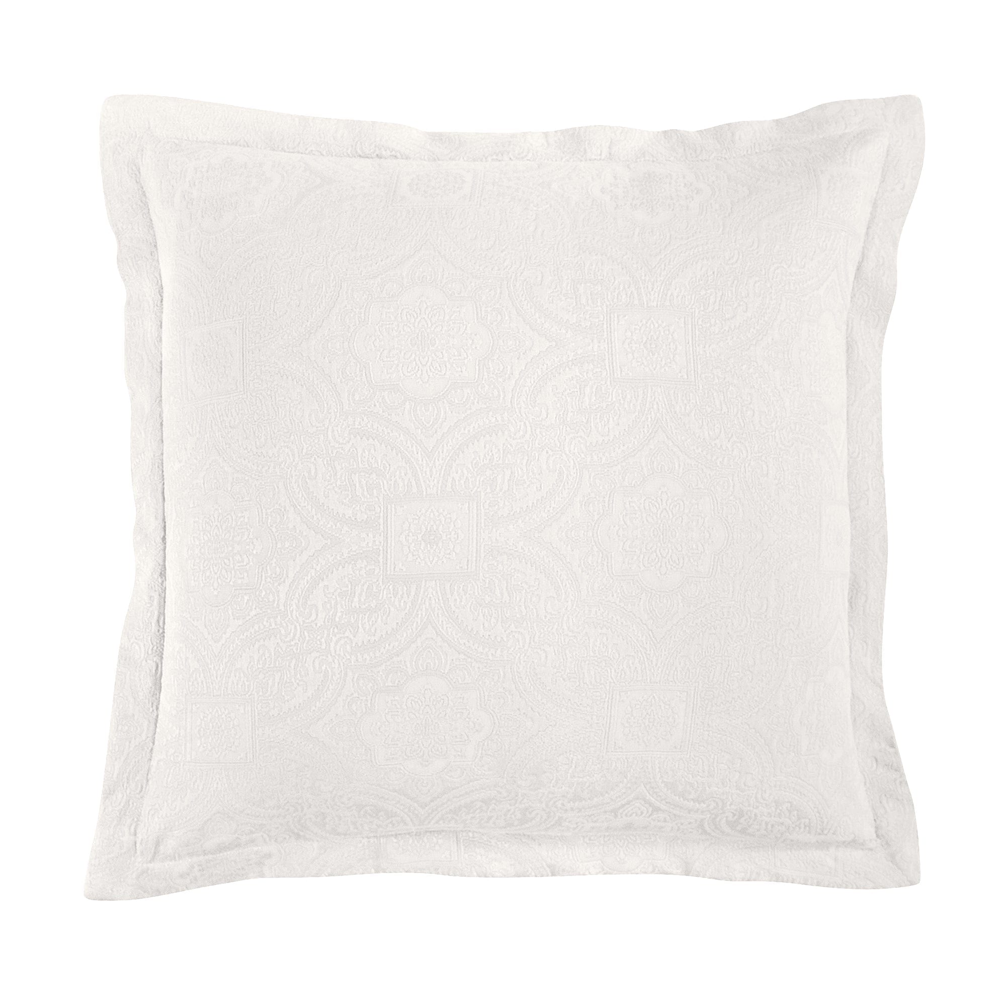Medallion Matelassé Woven Euro Sham