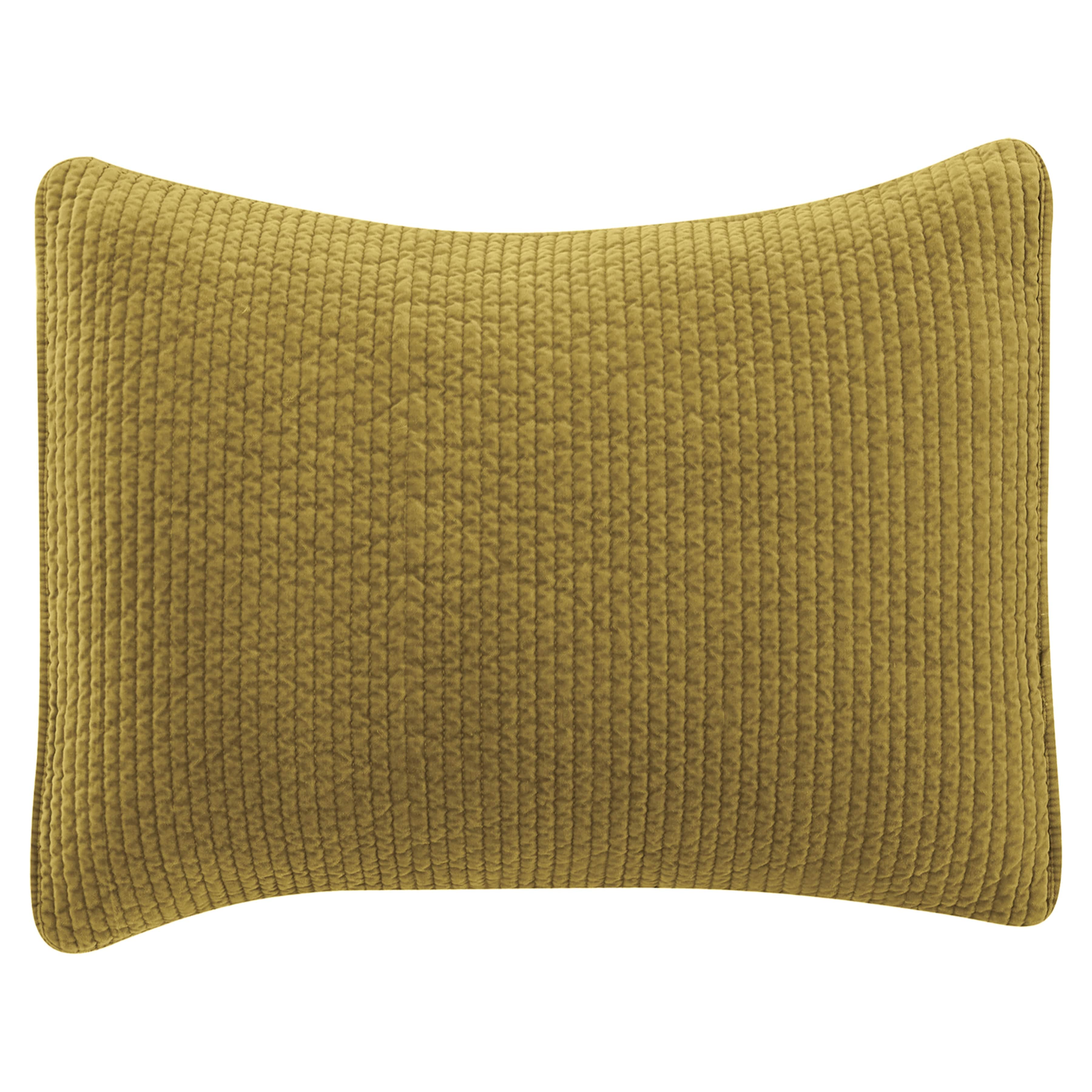 Stonewashed Cotton Quilted Velvet Pillow Sham