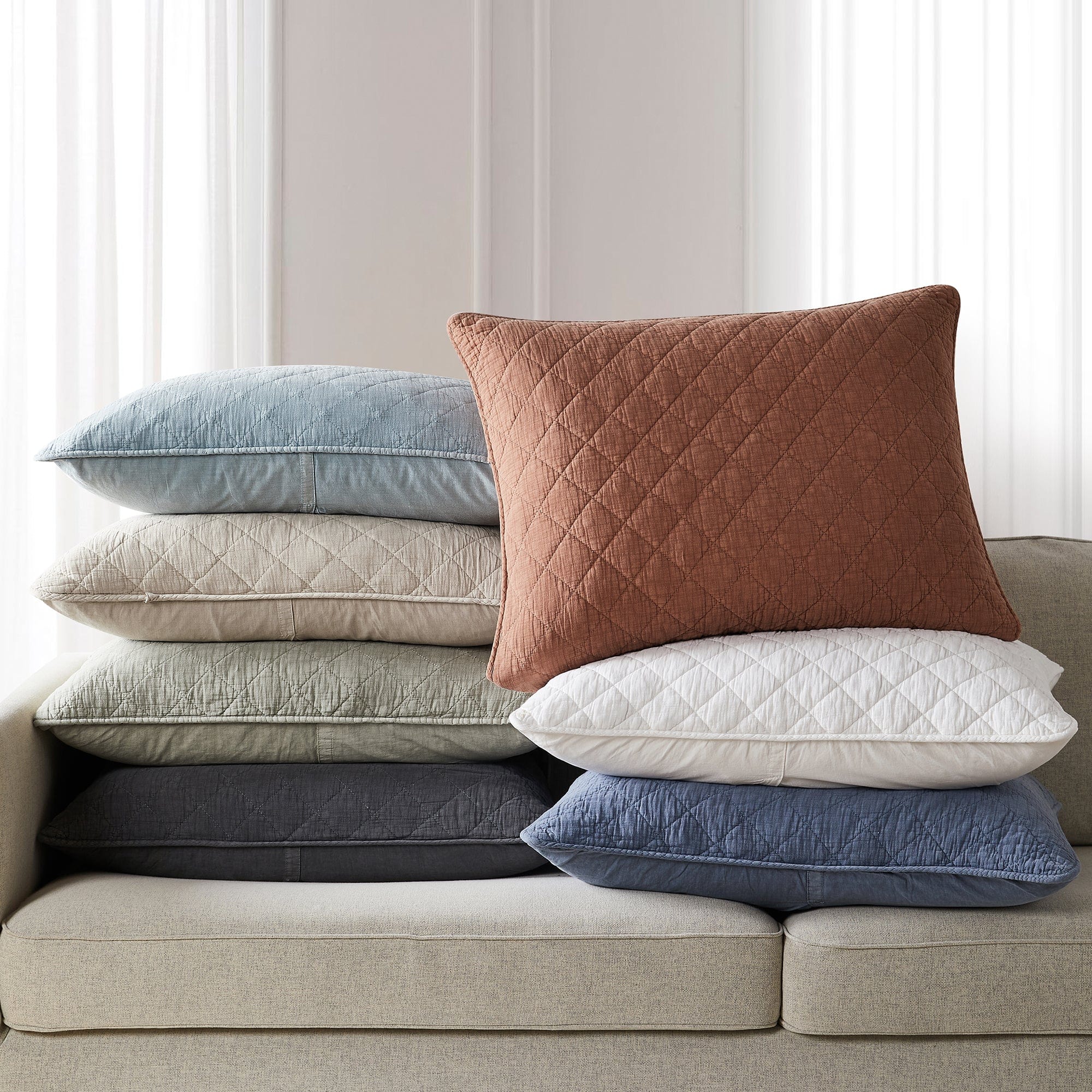 Stonewashed Cotton Gauze Pillow Sham