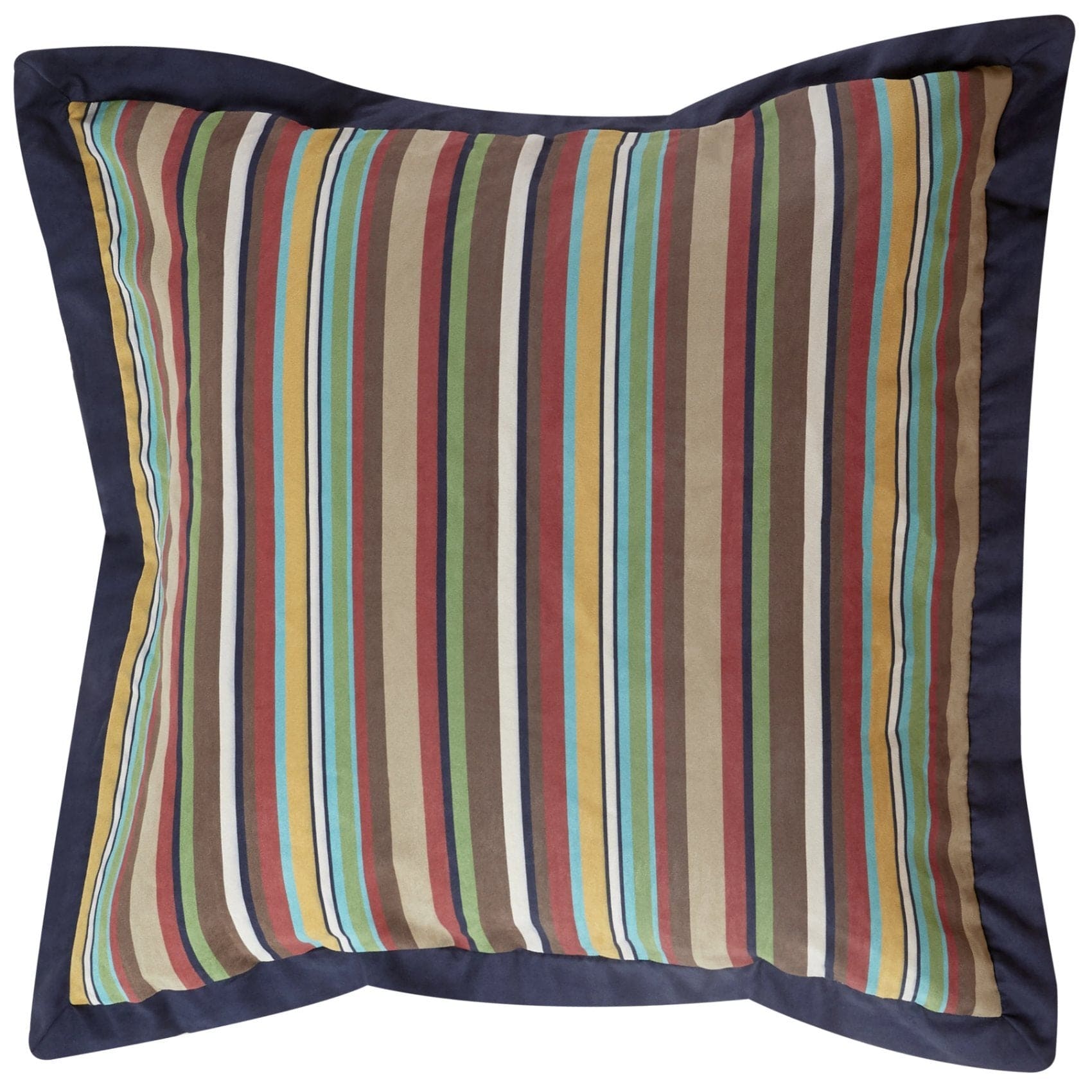 Tammy Stripe Euro Sham, Navy Flange