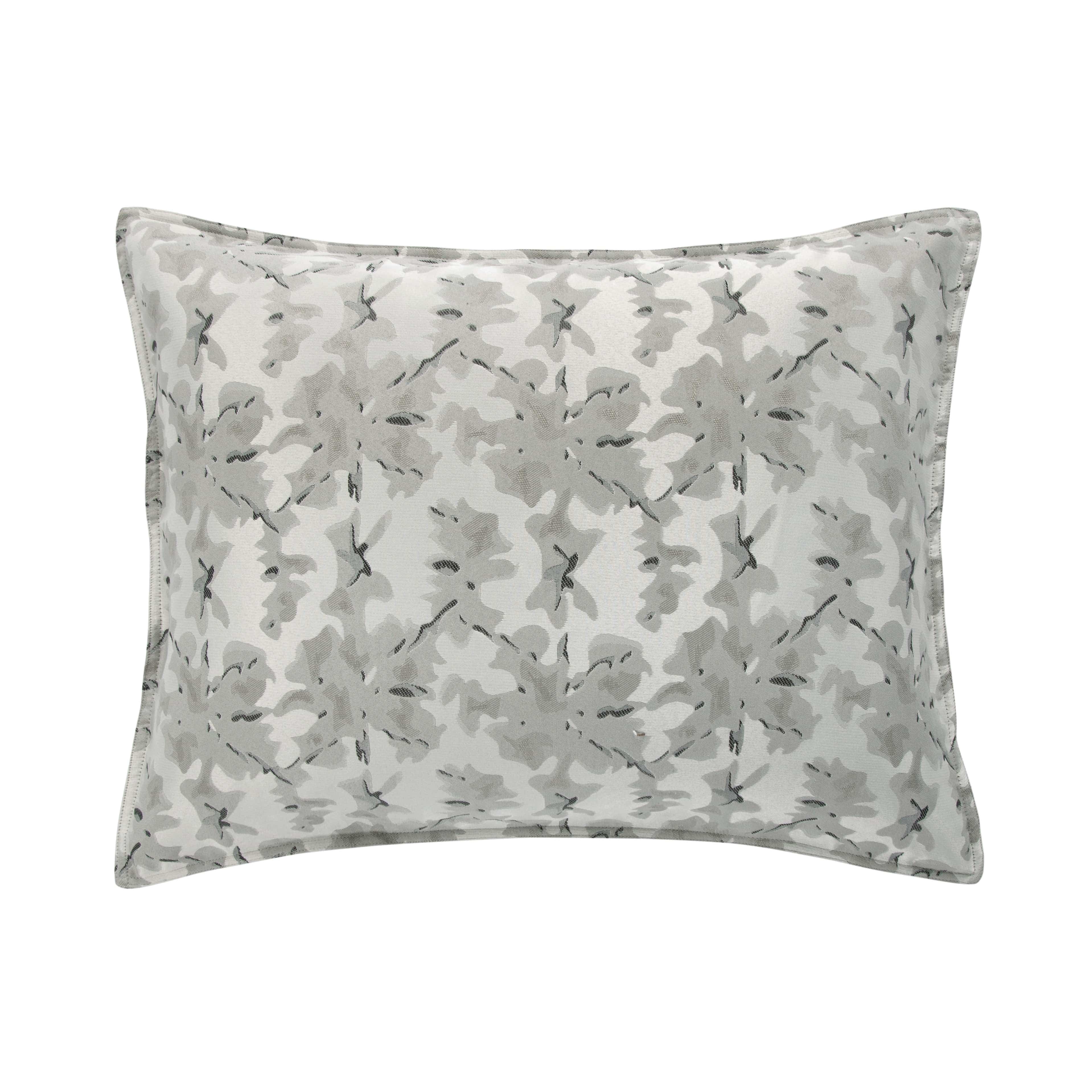 Warshack Silver & Gray Inkblot Pillow Shams