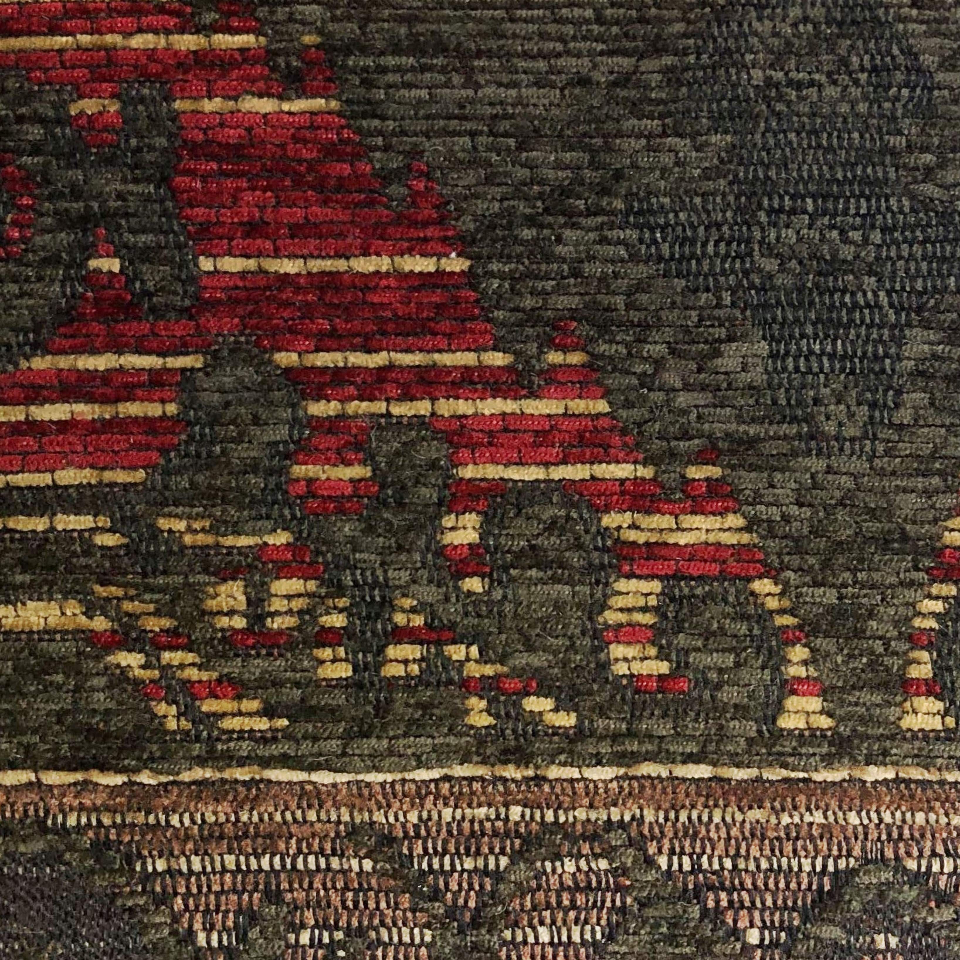 Sierra Red, Brown & Tan Swatch