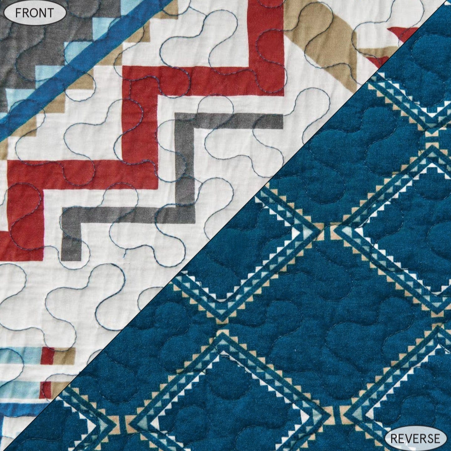 Spirit Valley Quilt Teal Swatch