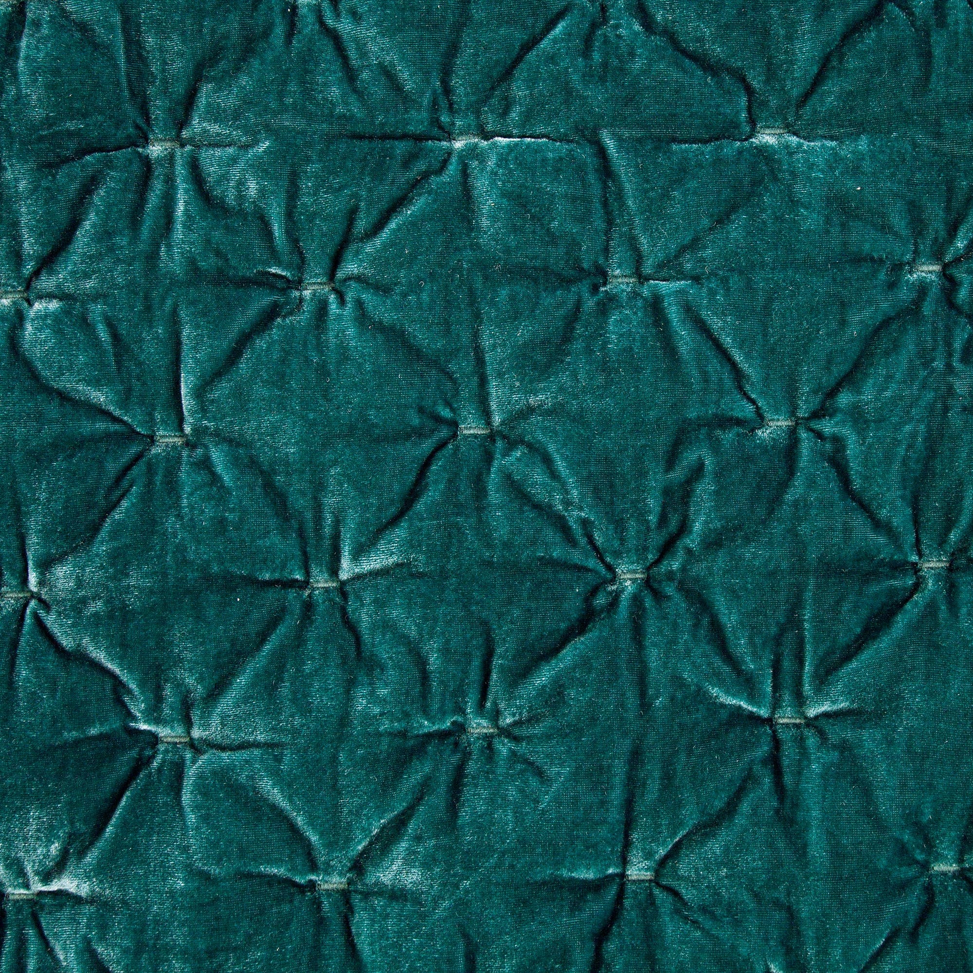 Stella Faux Silk Velvet Pintuck Quilt Swatch