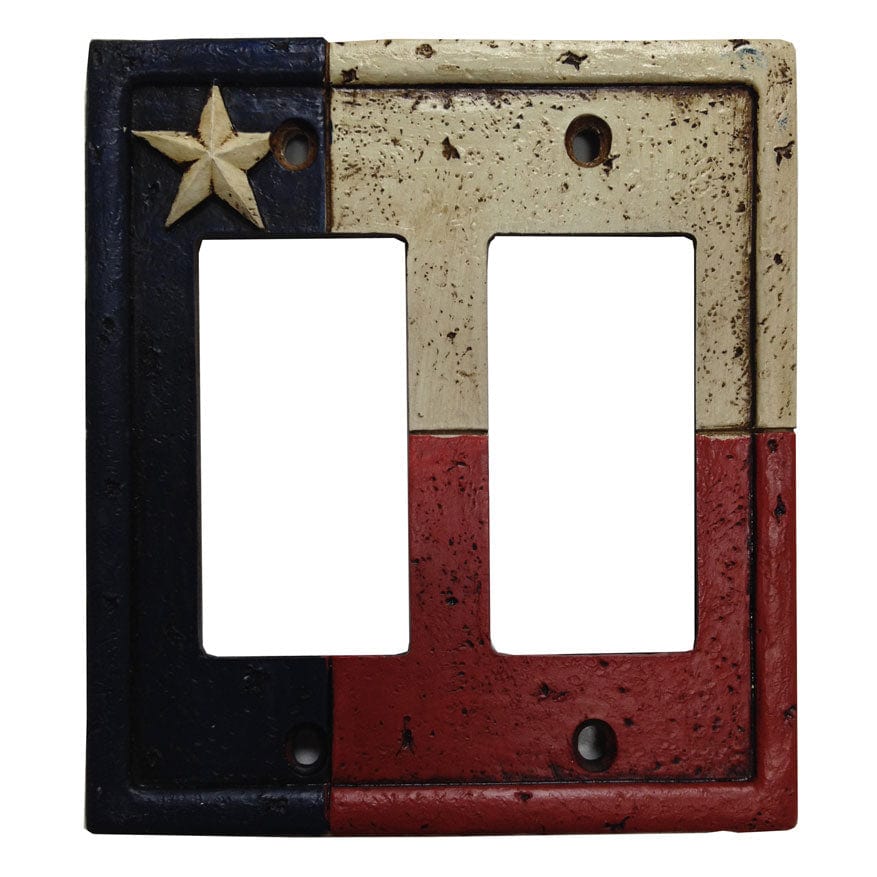 Texas Double Rocker Wall Switch Plate