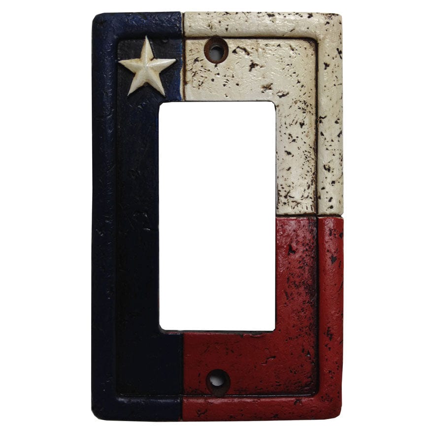 Texas Single Rocker Wall Switch Plate