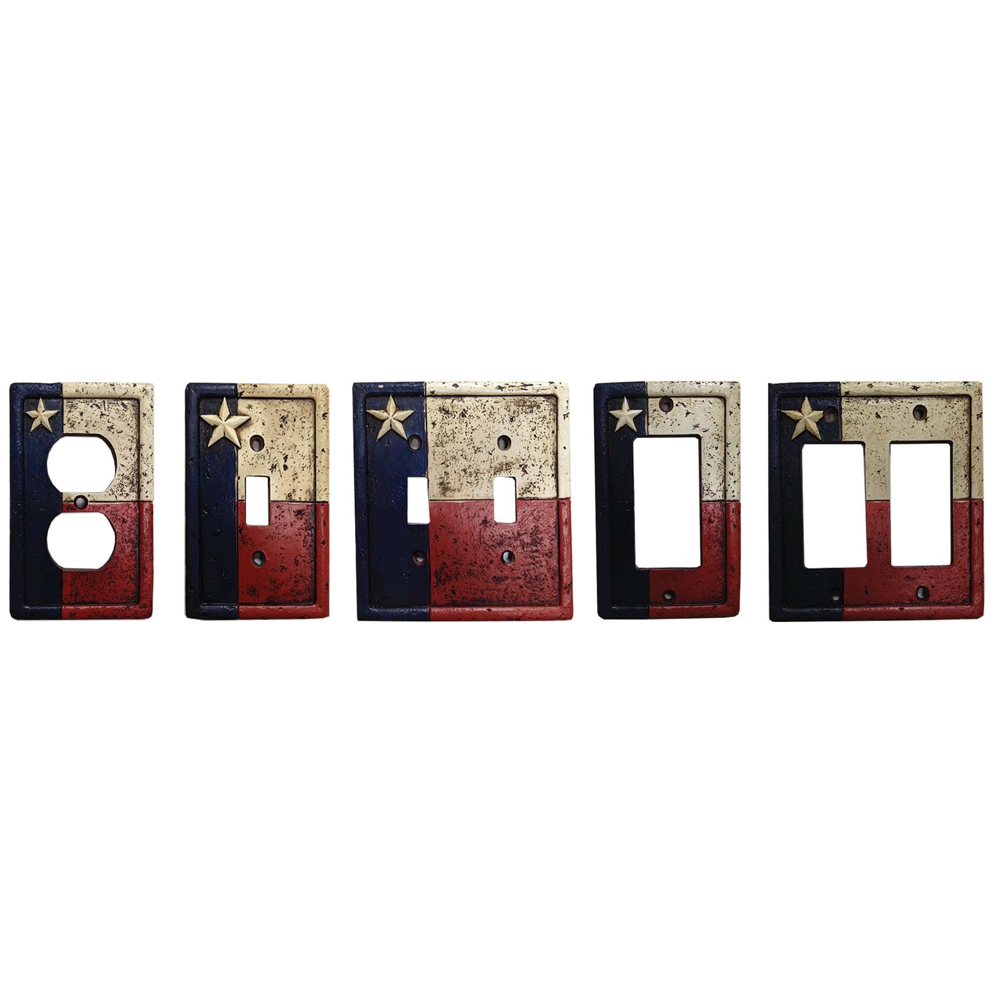 Texas Single Rocker Wall Switch Plate