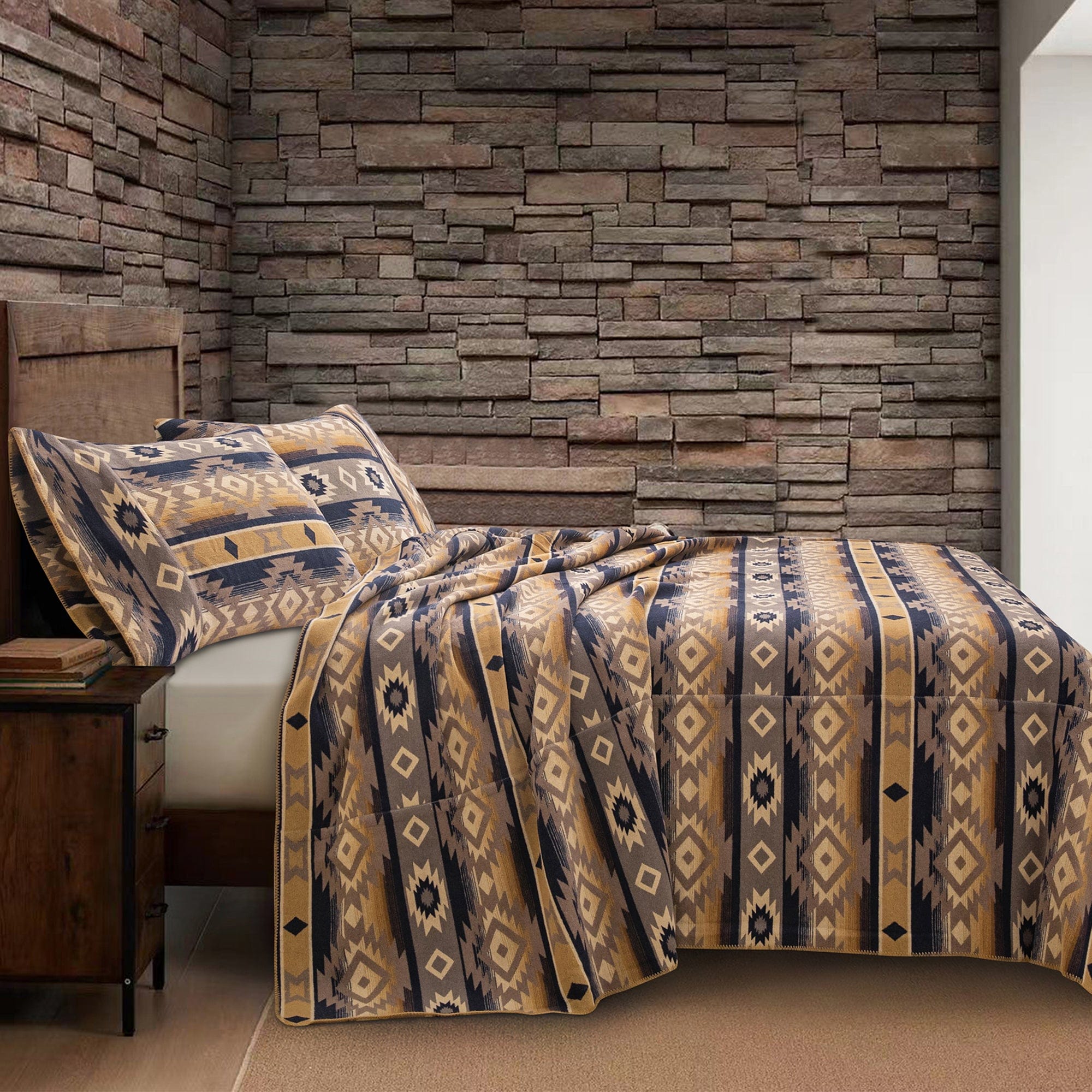 Taos Wool Blend Blanket