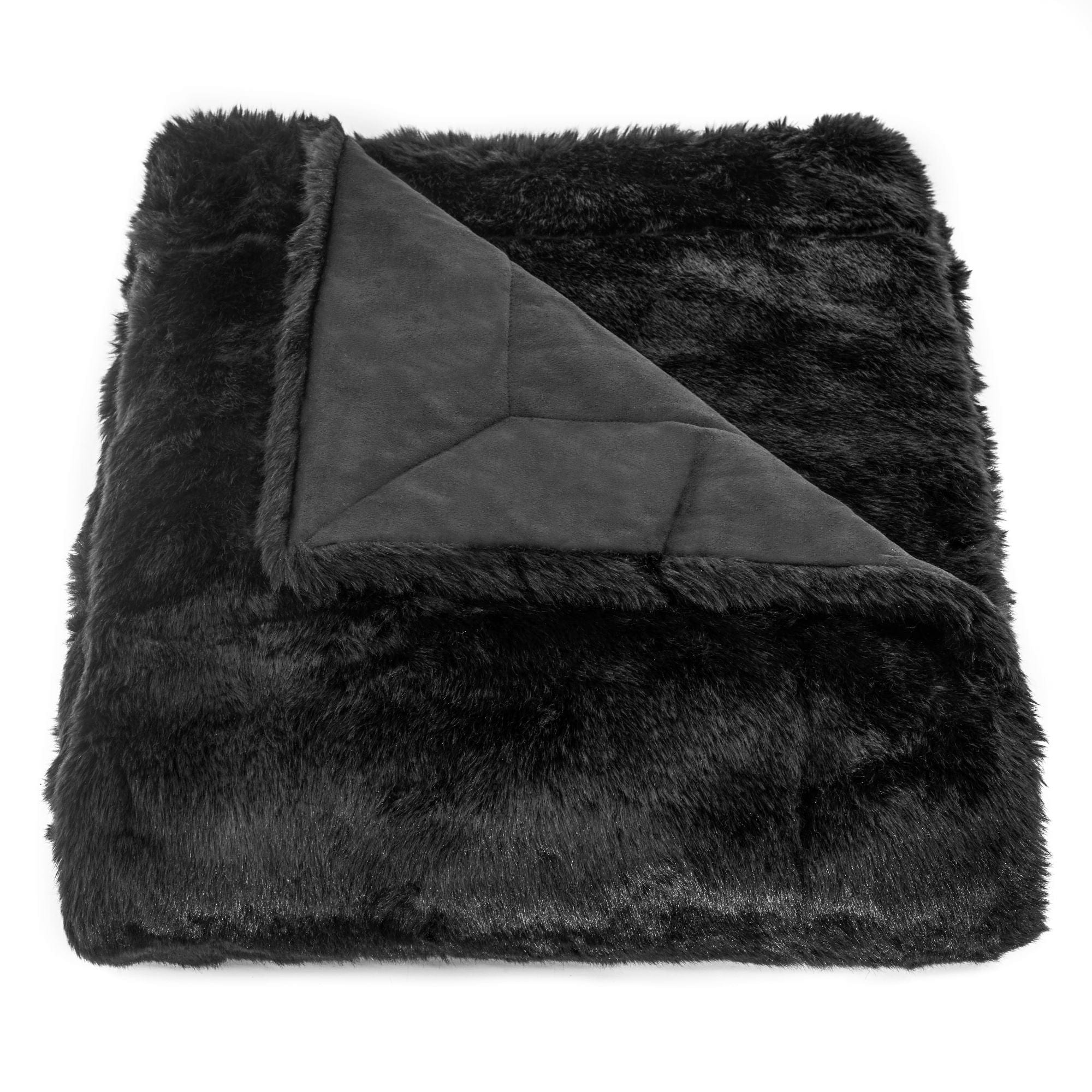 Arctic Bear Oversized Throw Blanket, Black