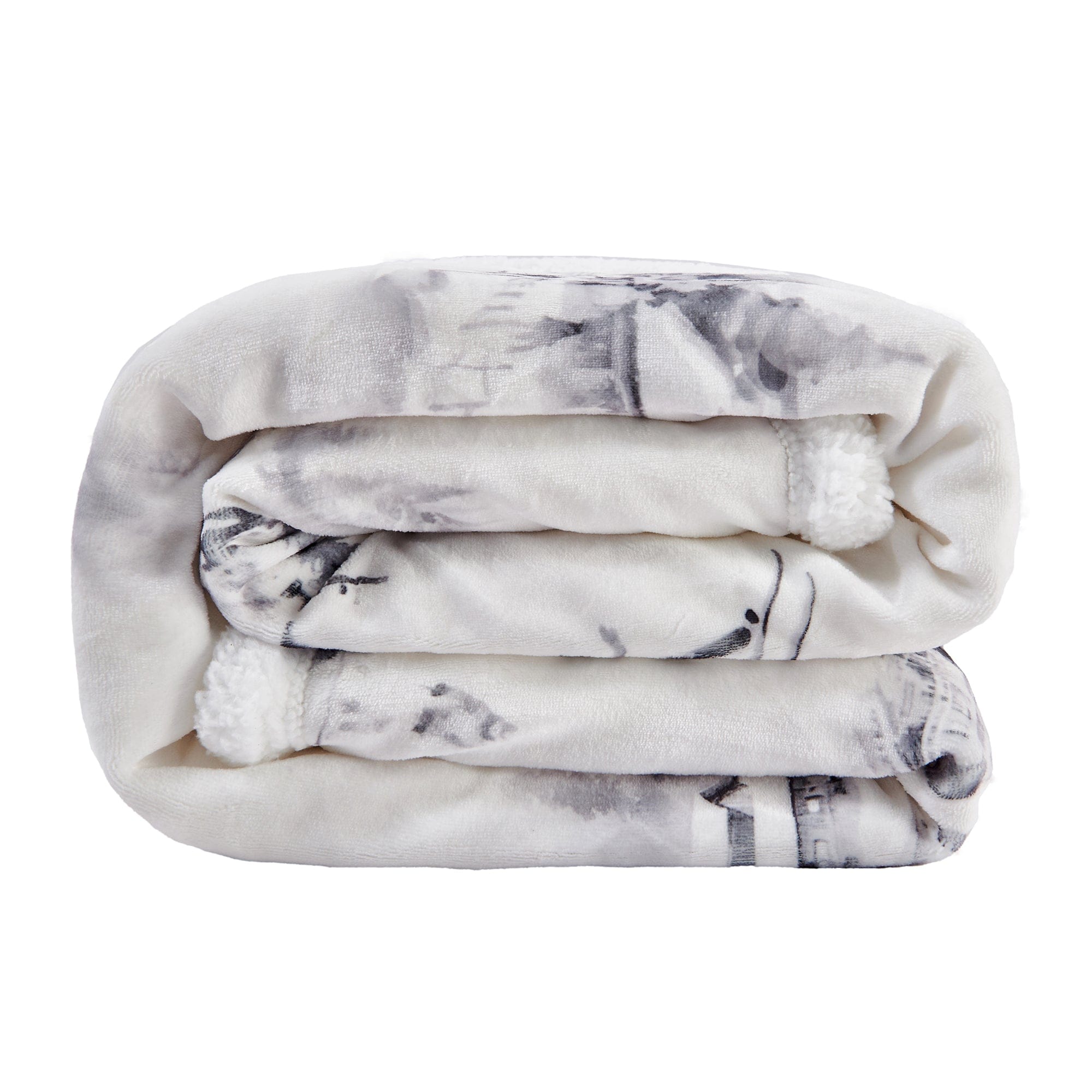 Ski Life Campfire Sherpa Throw