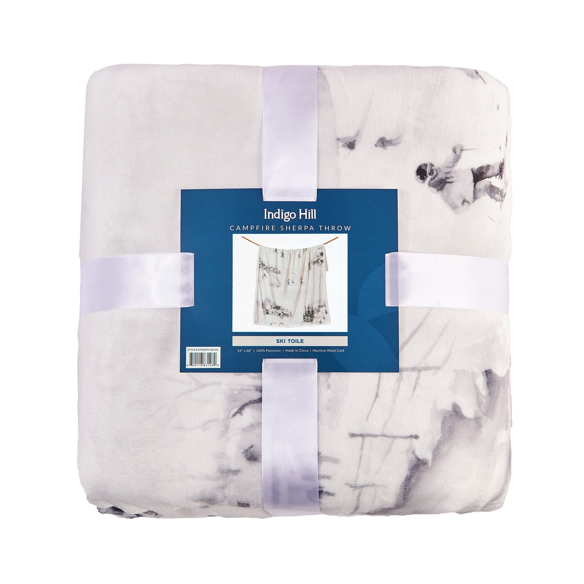 Ski Life Campfire Sherpa Throw