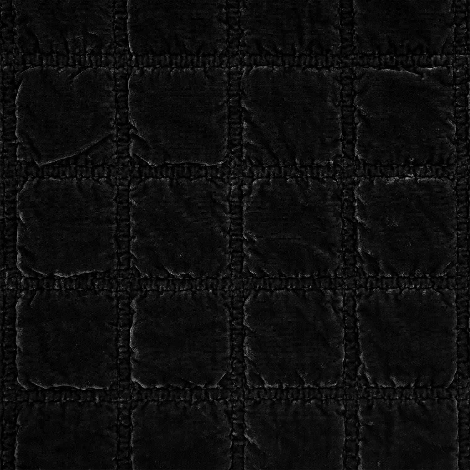 Stella Faux Silk Velvet Double Box Stitch Throw